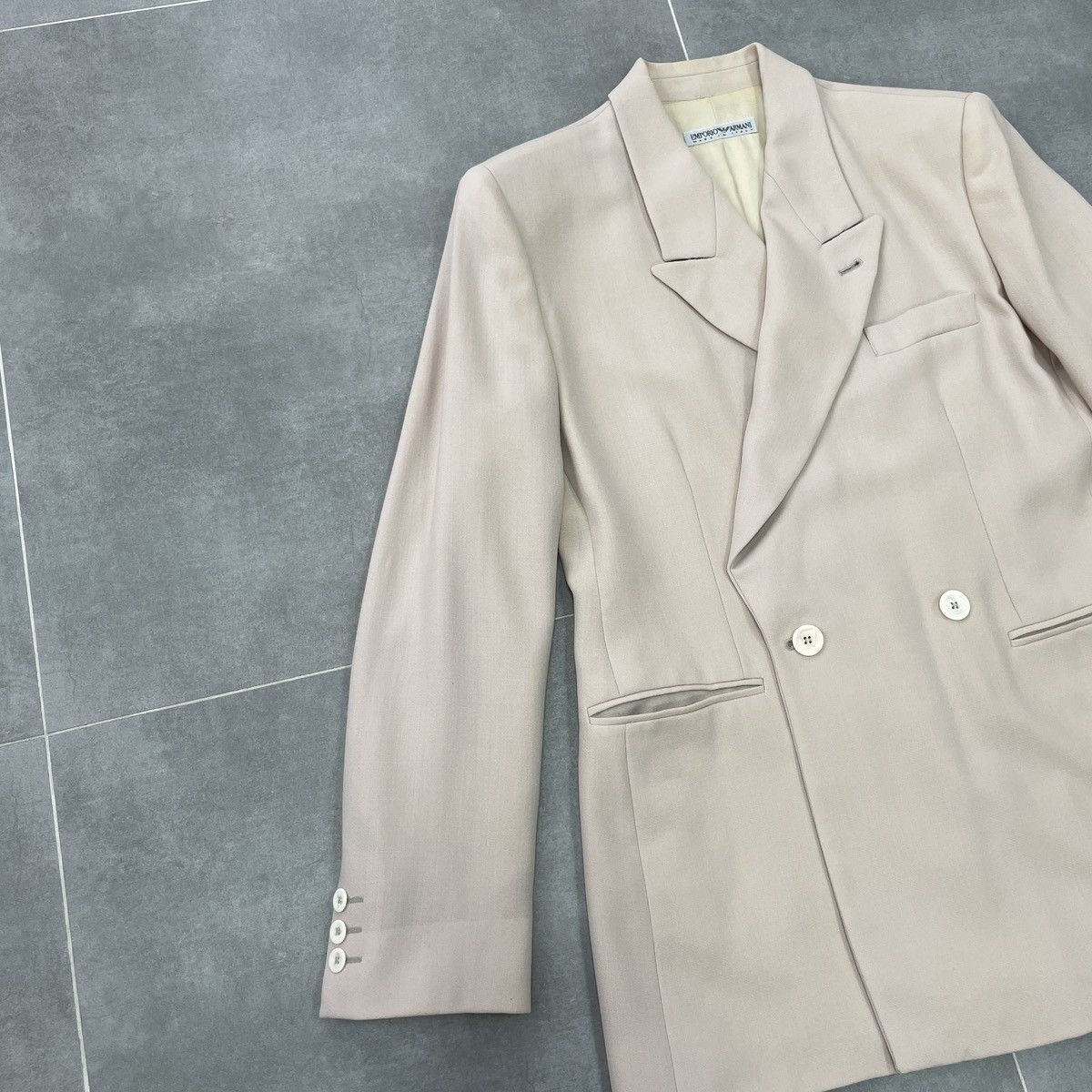 Emporio Armani × Vintage Vintage Emporio Armani Wool Blazer Size 46 Size L / US 10 / IT 46 - 3 Thumbnail