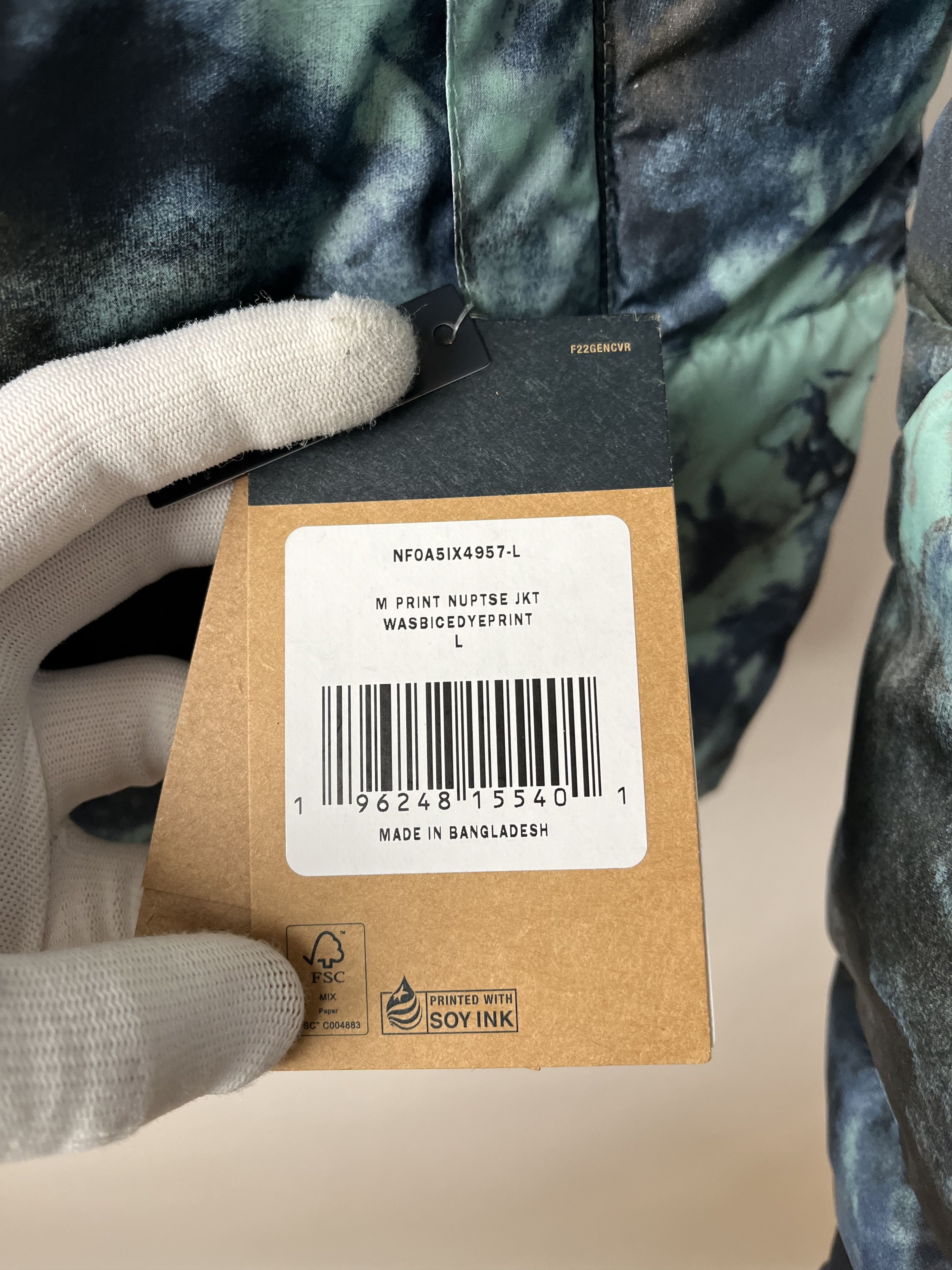The North Face Down Jacket The North Face Printed 1996 Retro Nuptse Size US L / EU 52-54 / 3 - 7 Thumbnail