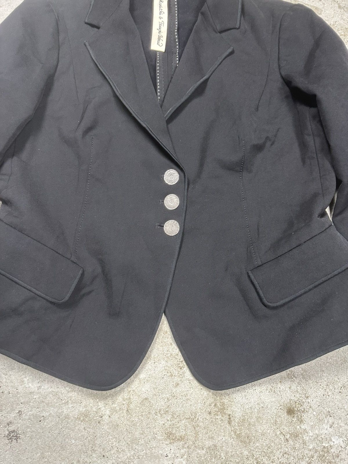 Marithe + Francois Girbaud 2000s Marithe Francois Girbaud Black Blazer Jacket Size XL / US 12-14 / IT 48-50 - 4 Thumbnail