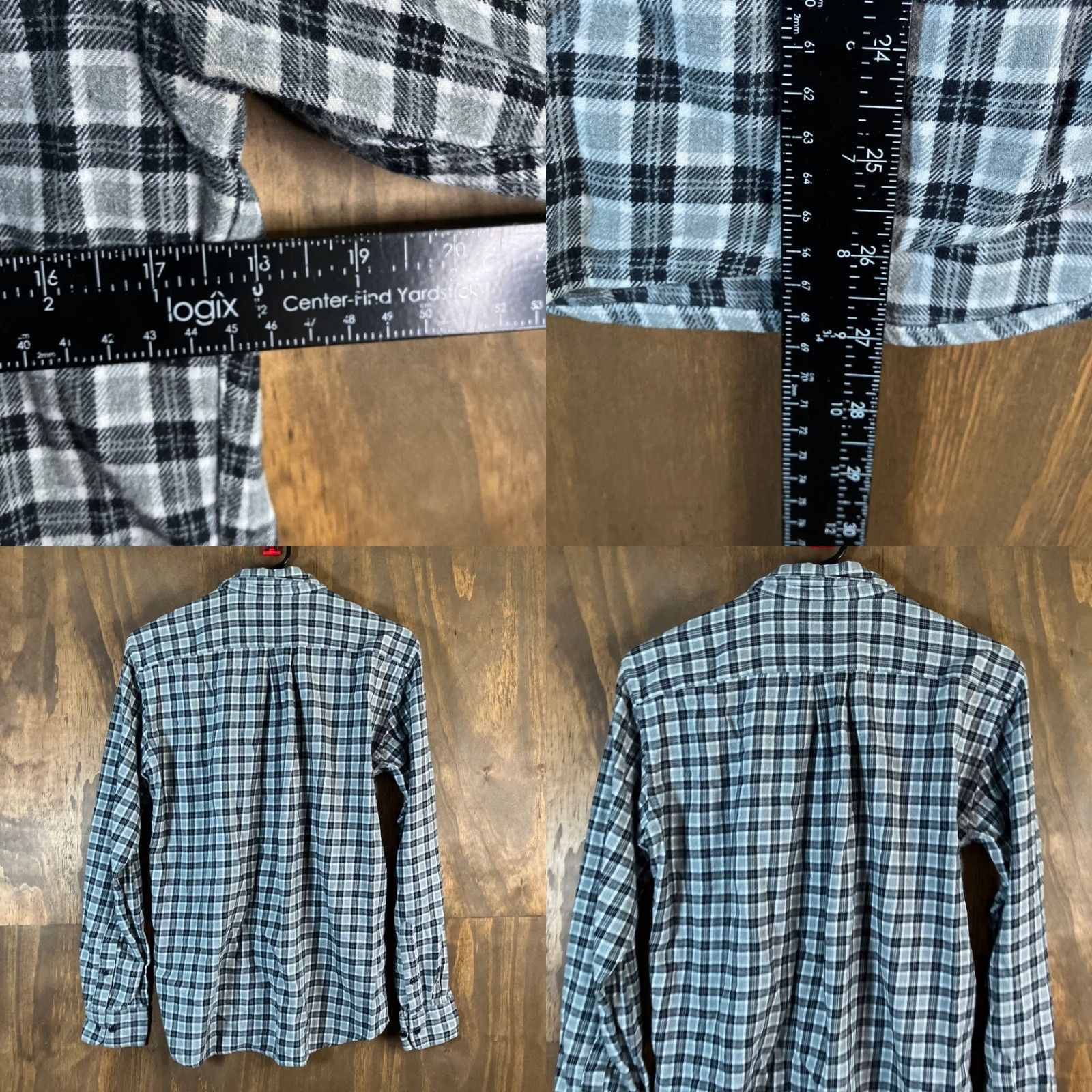Uniqlo Uniqlo Mens Shirt Black White Flannel Button-Down Long Sleeve 100% Cotton Small Size US S / EU 44-46 / 1 - 8 Thumbnail