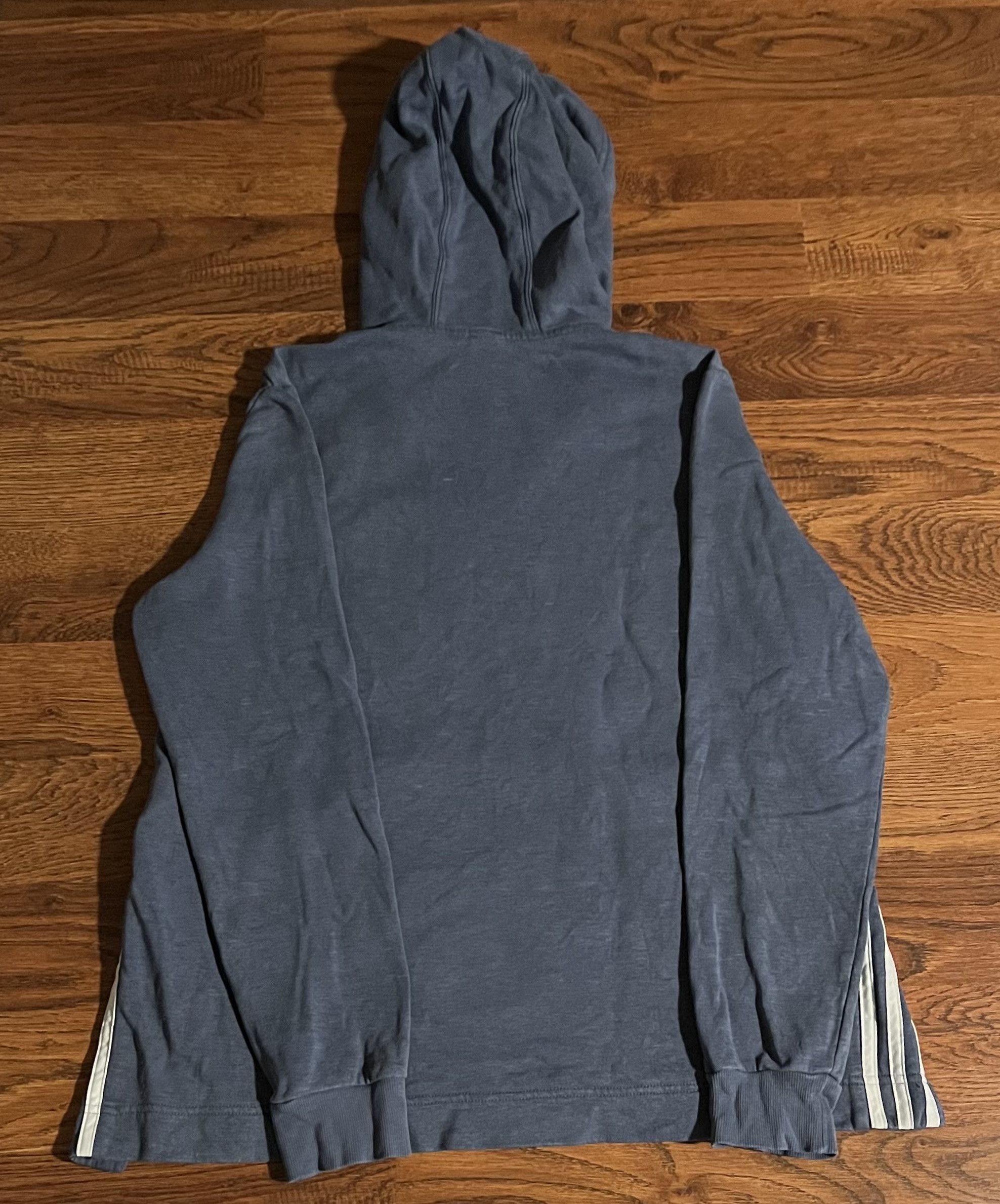 Adidas Adidas Hoodie Pullover Logo Sweatshirt 3-Stripe Side Size US M / EU 48-50 / 2 - 2 Thumbnail