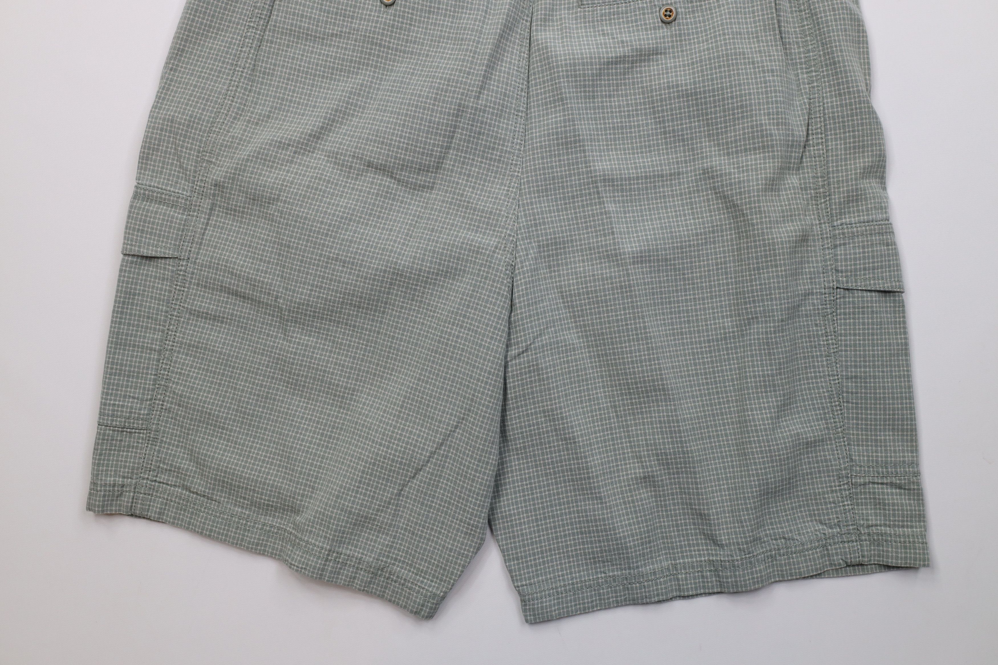 Tommy Bahama Vintage Tommy Bahama Relax Fit Cargo Shorts Green Plaid Size US 38 / EU 54 - 13 Thumbnail