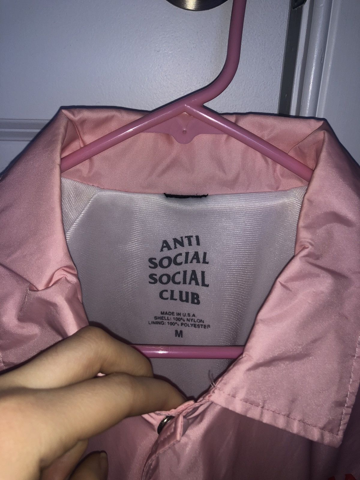 Pink Assc Windbreaker DS ASSC Pink Logo Camo EZ Jacket Windbreaker