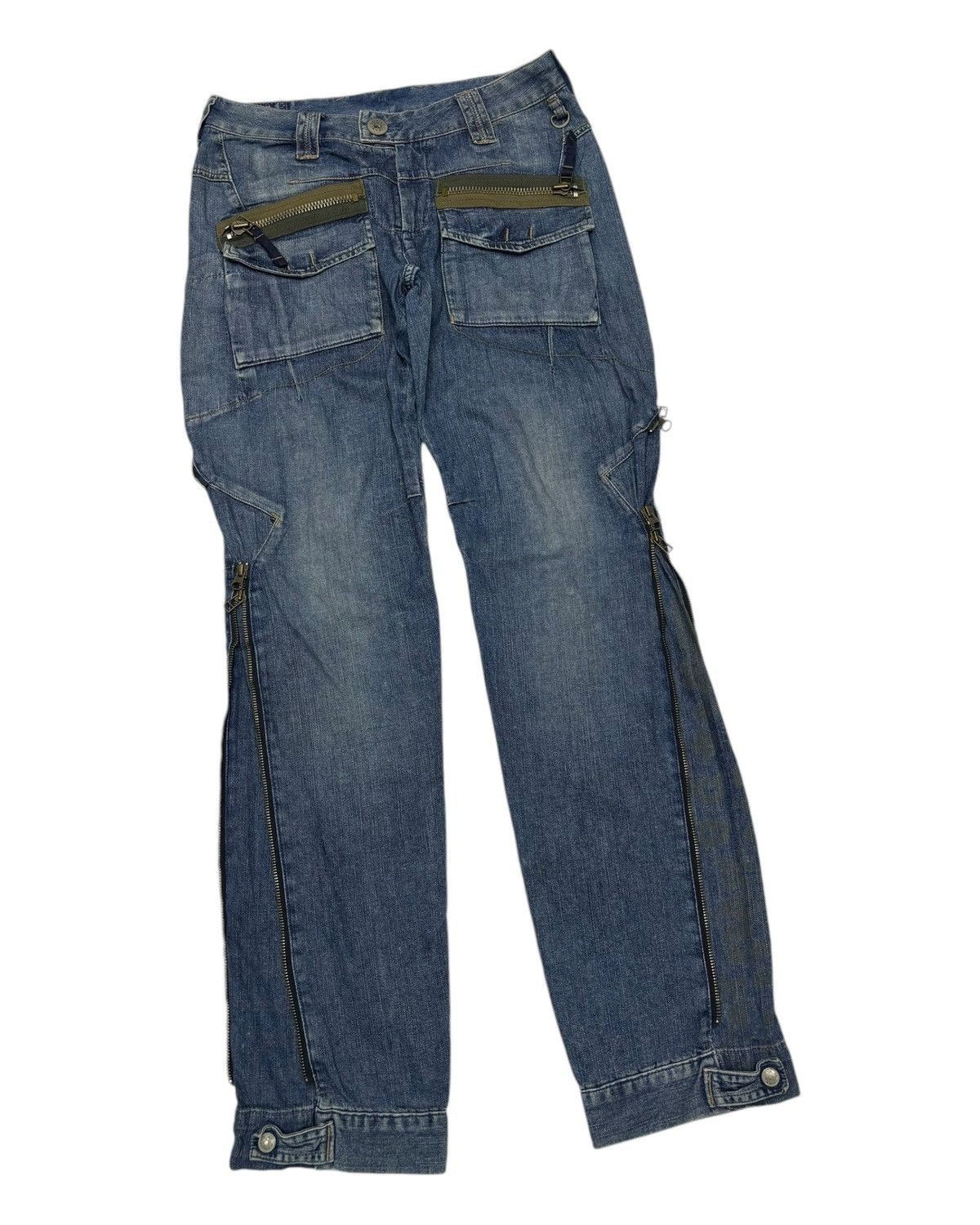 Marithe + Francois Girbaud 🔥MFG ZIPPER BONDAGE JEANS PPFM PUNK STYLE Size US 30 / EU 46 - 8 Thumbnail