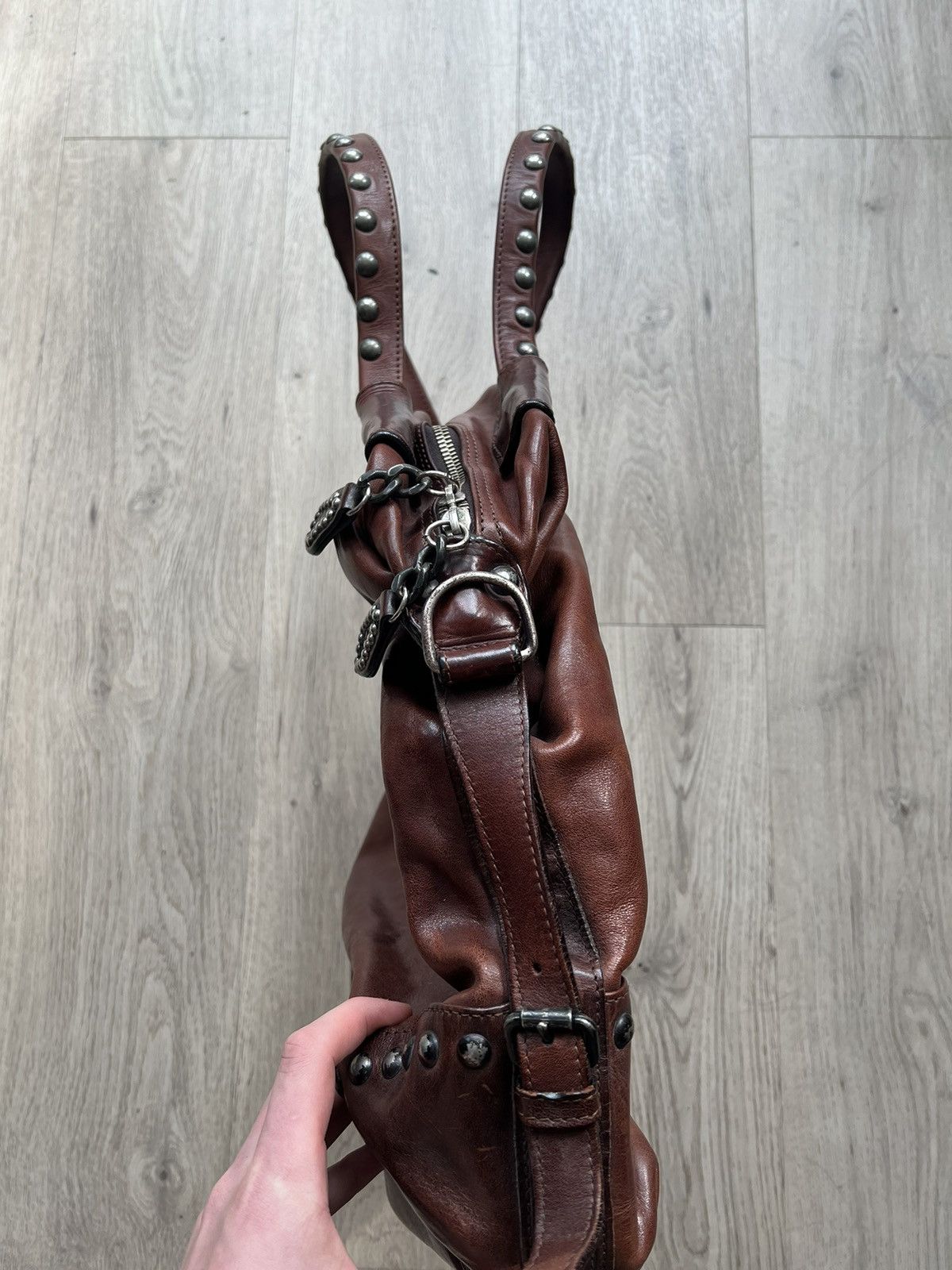 Hollywood trading company leather bag