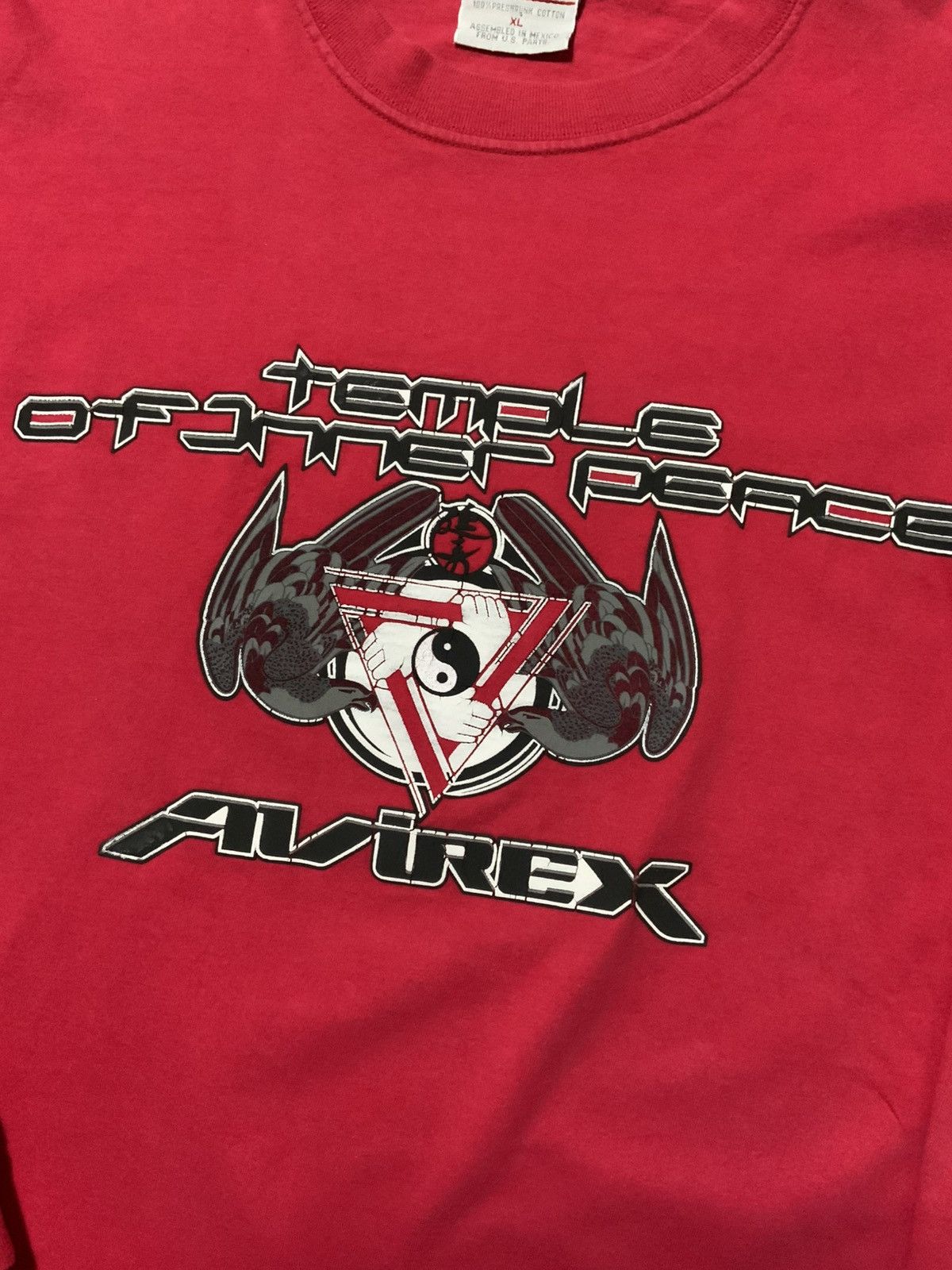 Avirex × Vintage 90s Y2K 2000s Avirex Temple Of Inner Peace Yin Yang T-Shirt Size US XL / EU 56 / 4 - 5 Thumbnail