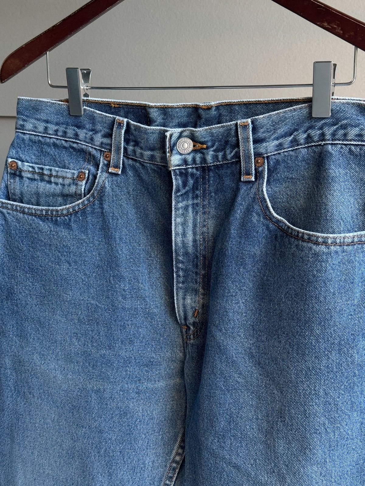 Levi's Vintage 90s Levi’s 505 Straight Leg Jeans Denim 34x30 Size US 34 / EU 50 - 7 Thumbnail