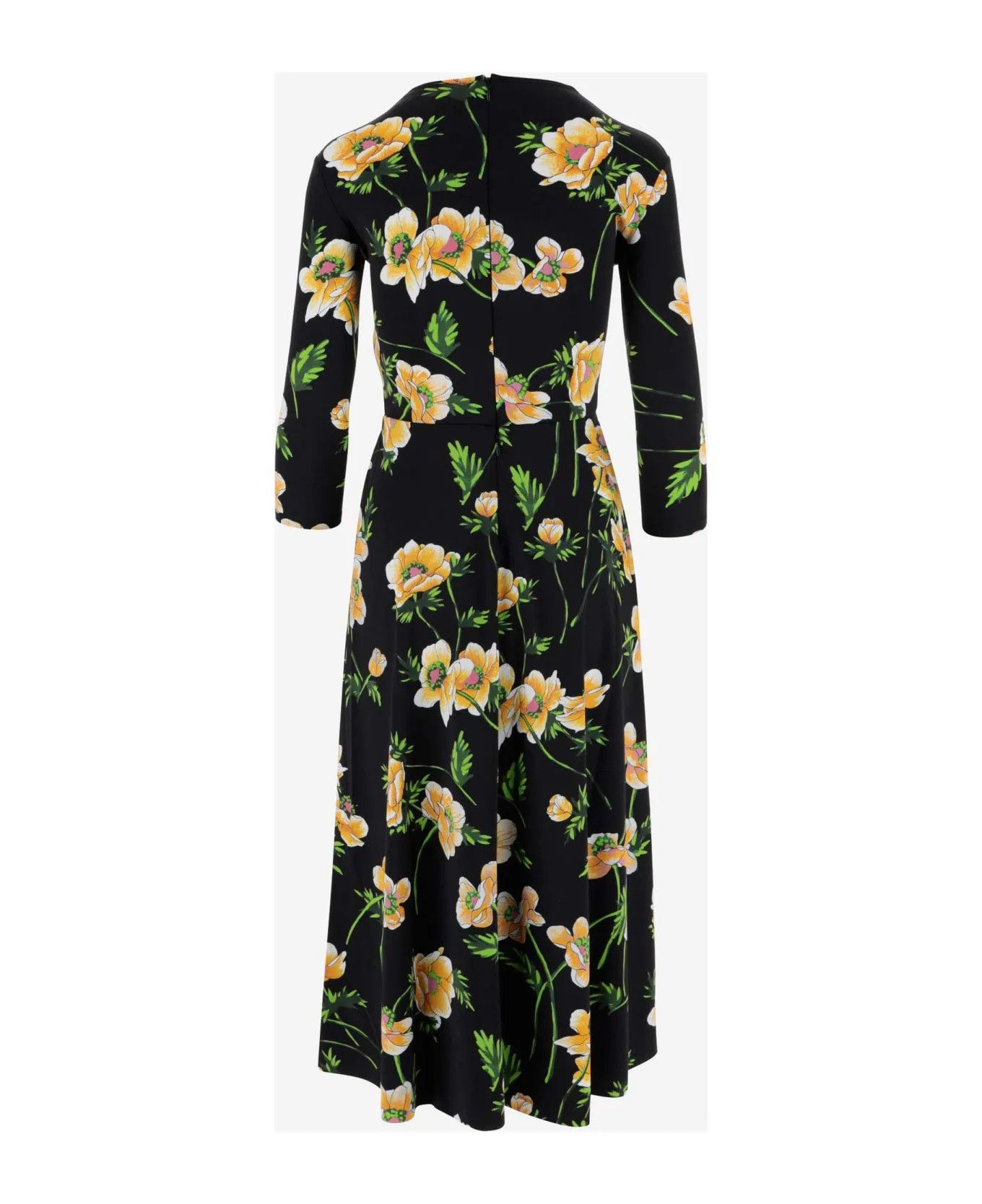 Balenciaga o1bcso1str0525 Floral A-Line Crewneck Dress in Multicolor Size XL / US 12-14 / IT 48-50 - 2 Thumbnail