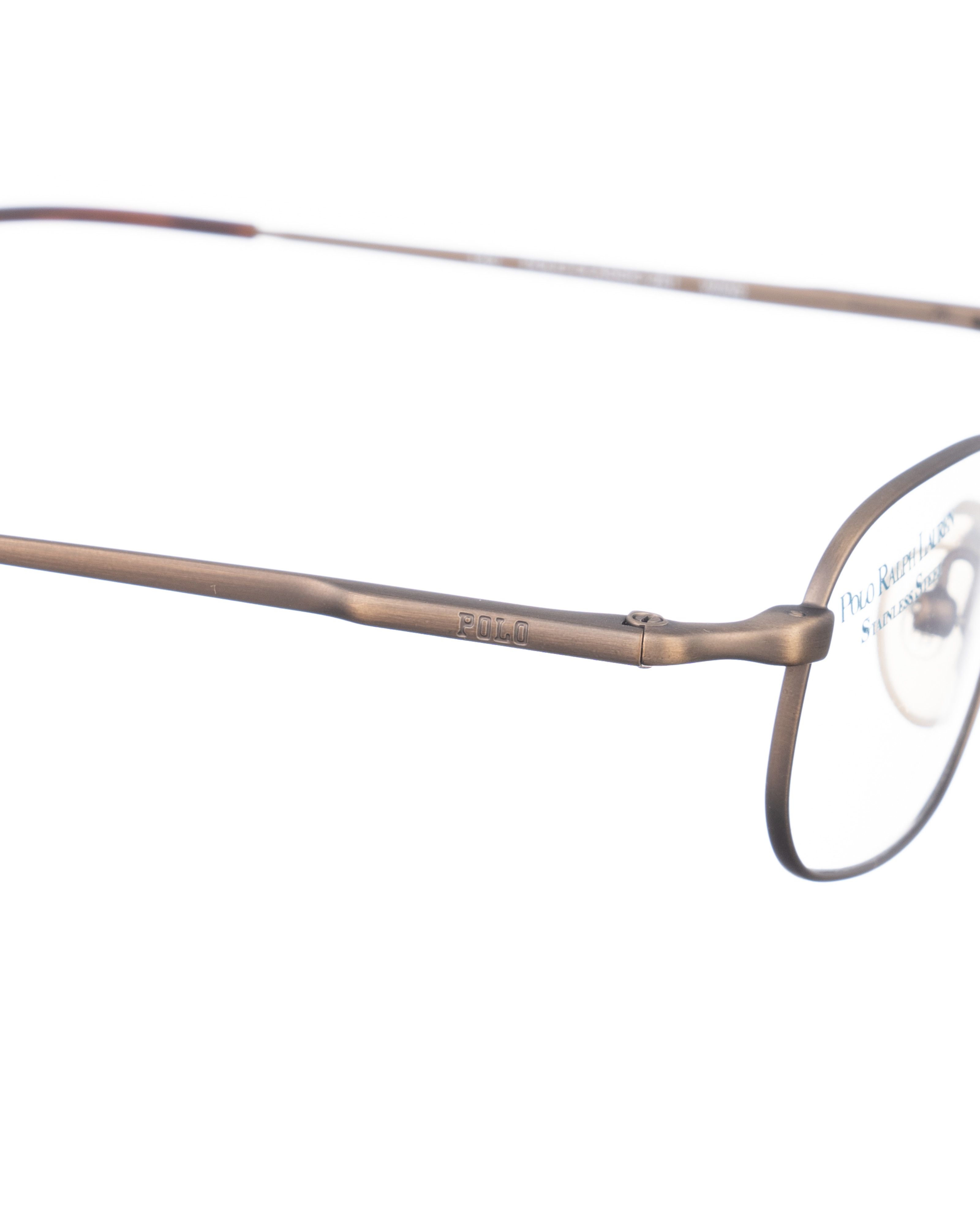 Polo Ralph Lauren Polo Ralph Lauren 00s Dark Matte Brown Retro Glasses Size ONE SIZE - 3 Thumbnail