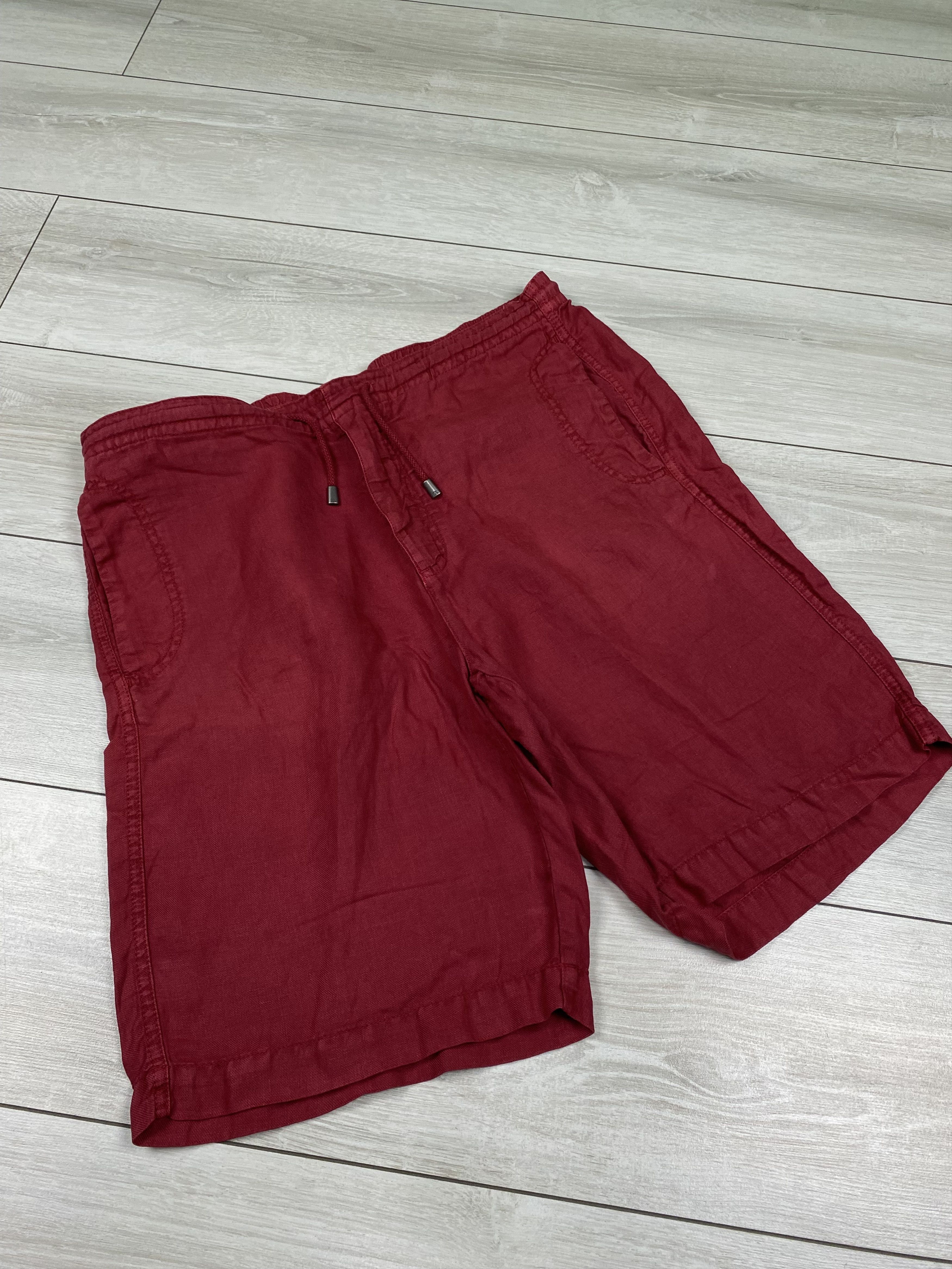 Ermenegildo Zegna Vintage Zegna sport red linen shorts size s-m Size US 31 - 6 Thumbnail