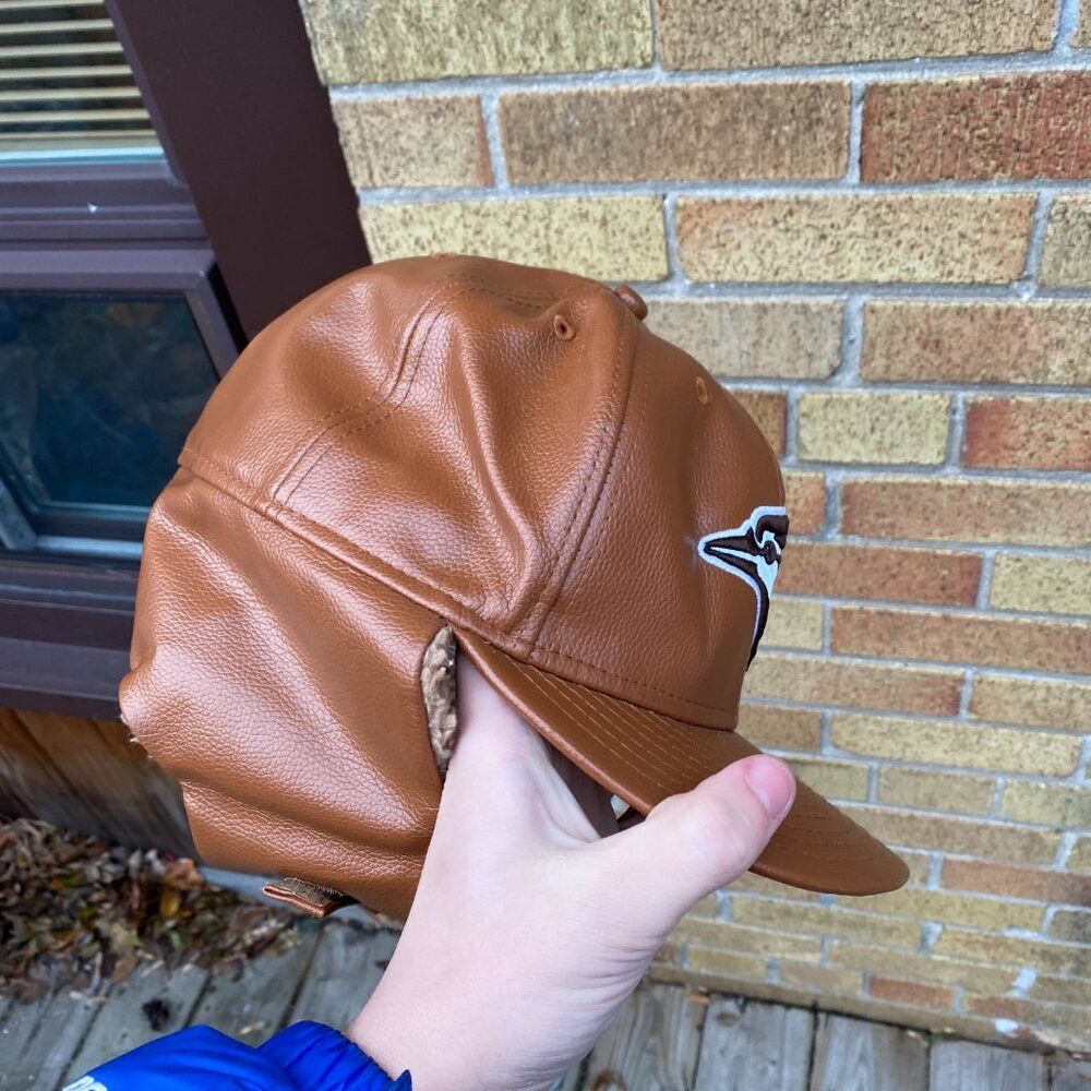New Era Vintage New Era Toronto Blue Jays Leather Sherpa Baseball C Size ONE SIZE - 3 Thumbnail