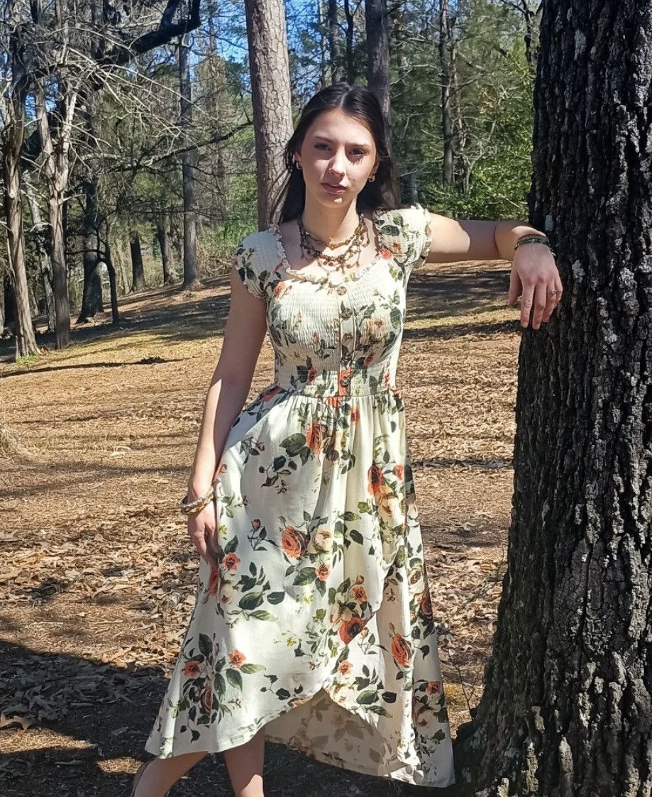 Other J For Justify Floral Rose Multicolor Dress Hi-Low Dress Size S / US 4 / IT 40 - 15 Thumbnail