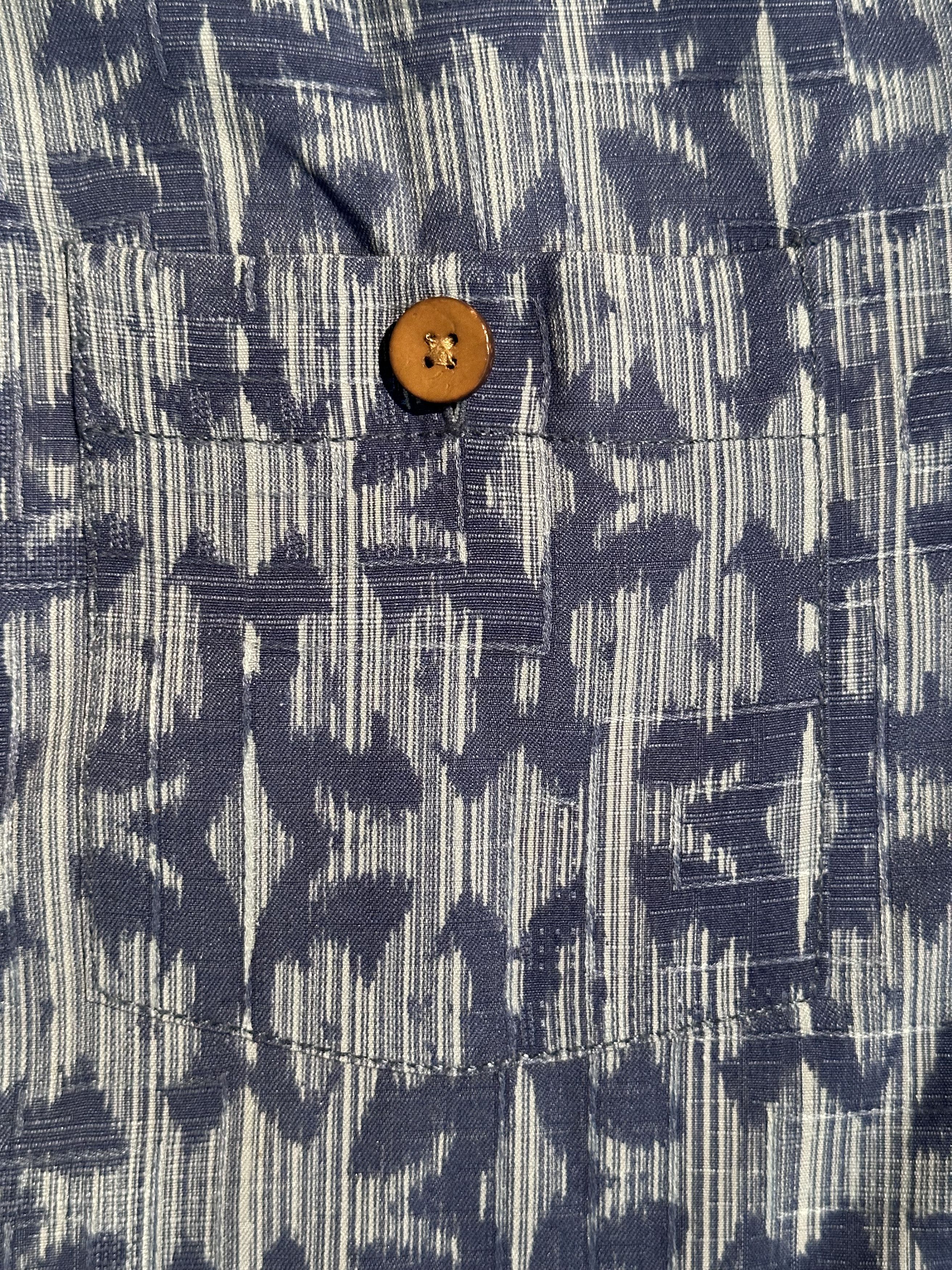 Tommy Bahama Tommy Bahama Blue Silk Hawaiian Shirt Size US L / EU 52-54 / 3 - 4 Thumbnail