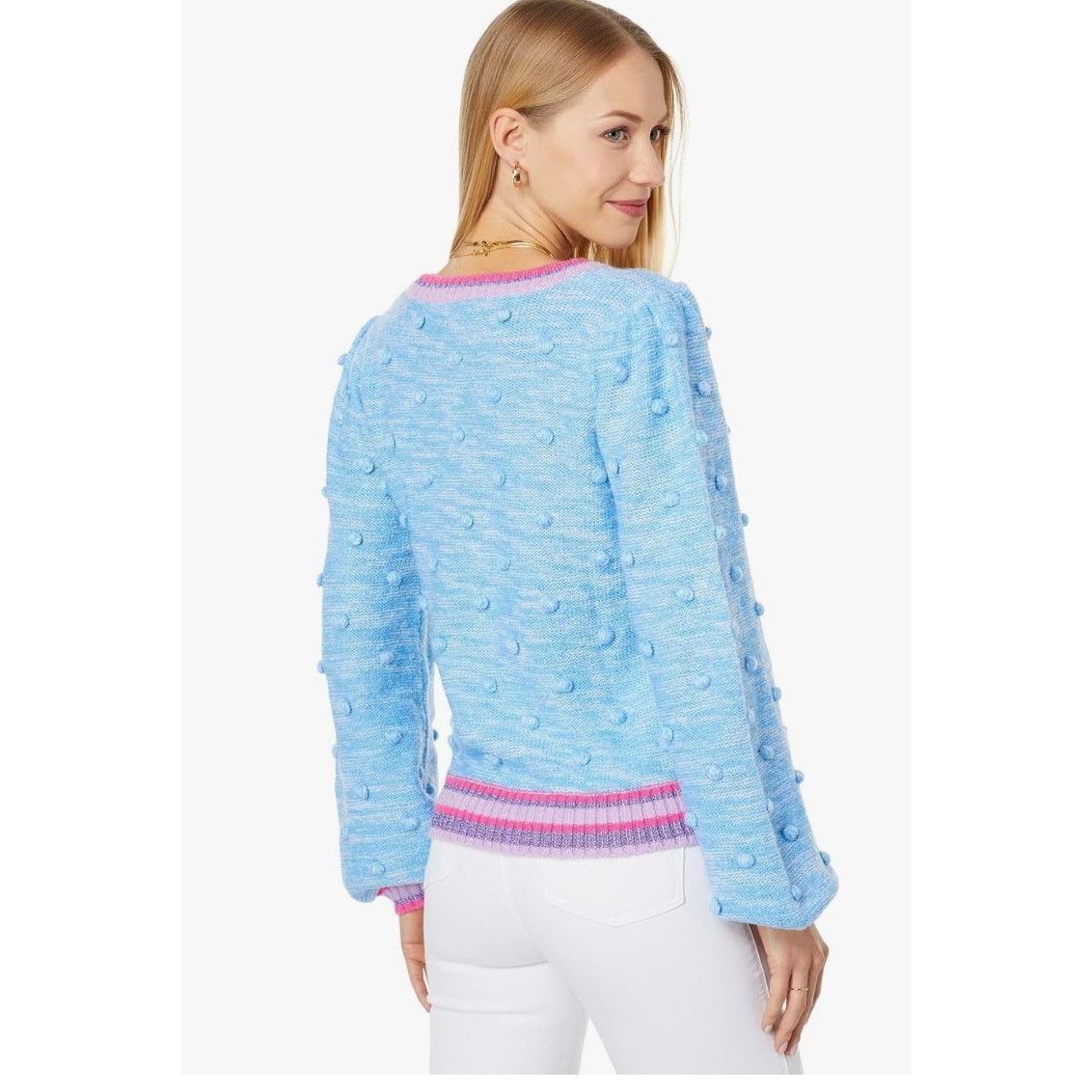 Lilly Pulitzer NWT Lilly Pulitzer $168 Verna Sweater W’s XXS Blue Pink Size XXS / US 00 / IT 34 - 5 Thumbnail