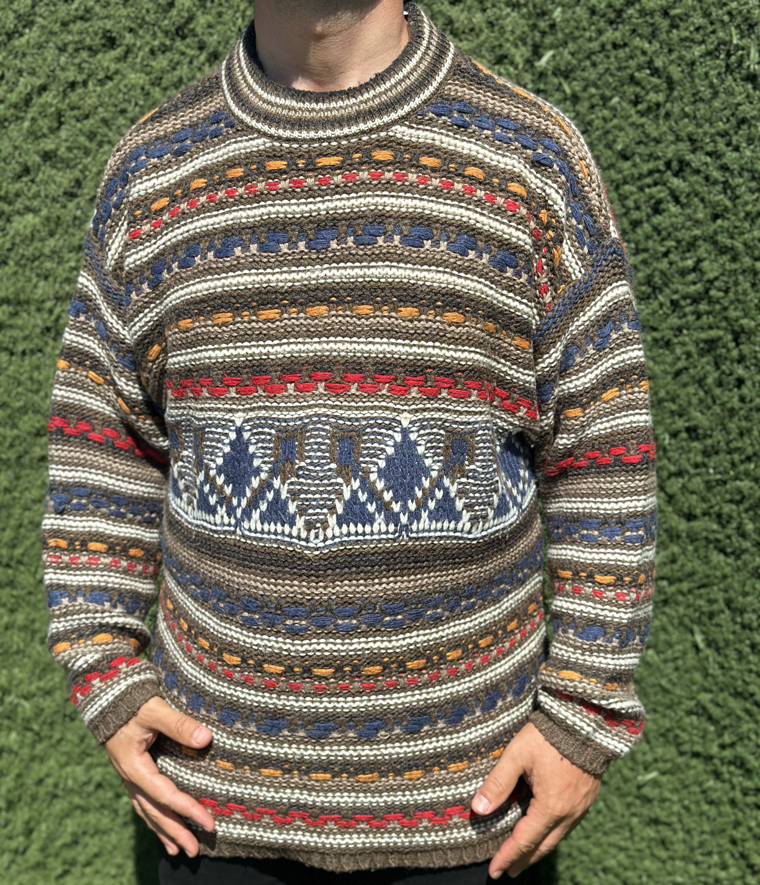 Missoni Vintage 1993 Missoni Sport Rainbow Pullover Cosby Size XL Size US XL / EU 56 / 4 - 5 Thumbnail
