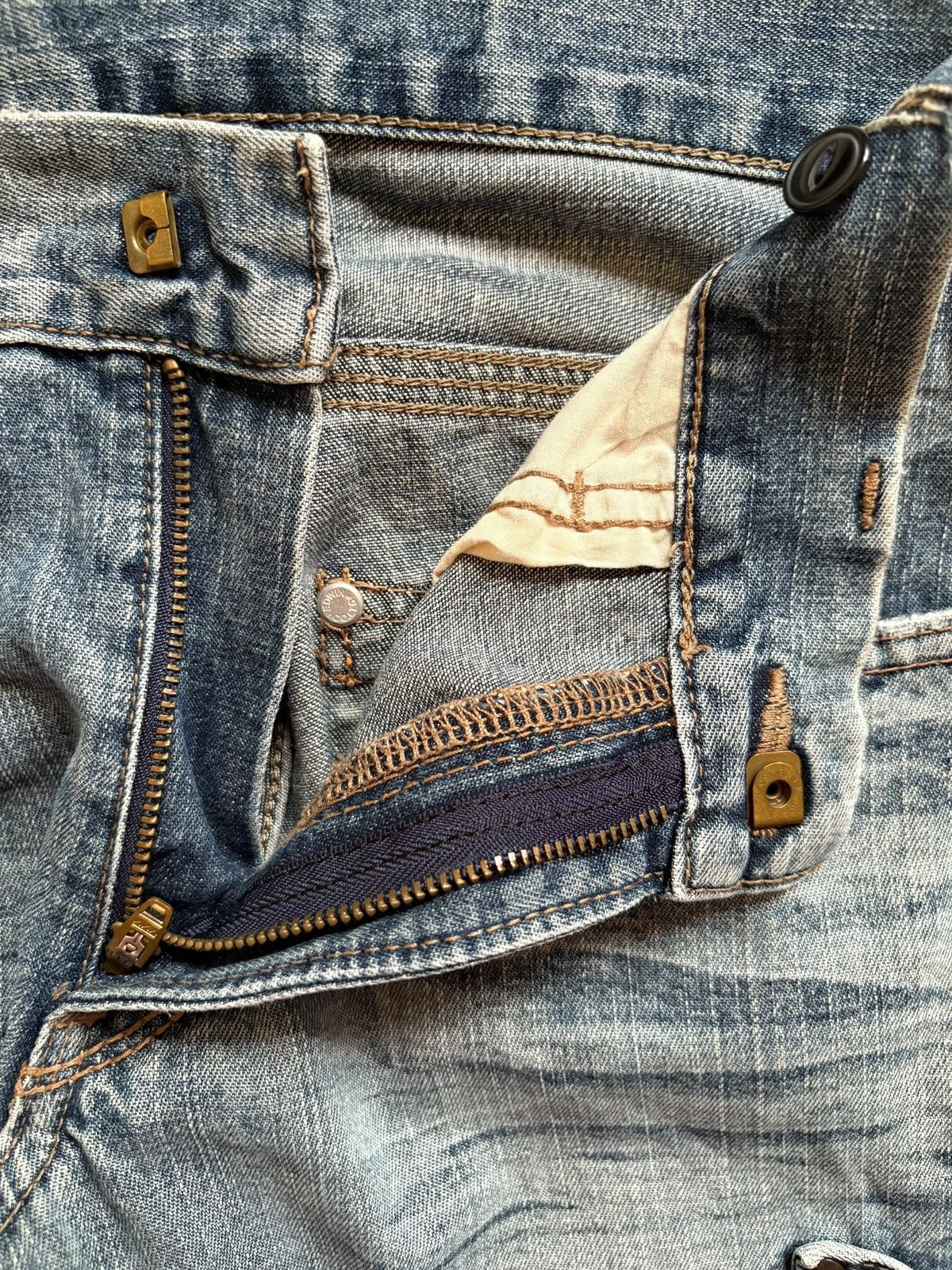Edwin Exclusive Vintage Edwin Mud Wash Cargo Carpenter Jeans Size US 26 / EU 42 - 9 Thumbnail
