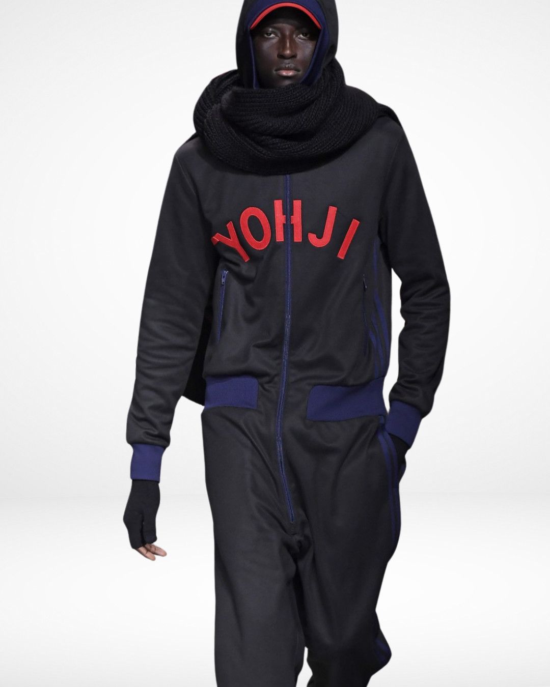 Y-3 FW19 Yohji Yamamoto Velvet Text LS Shirt Size US L / EU 52-54 / 3 - 2 Thumbnail