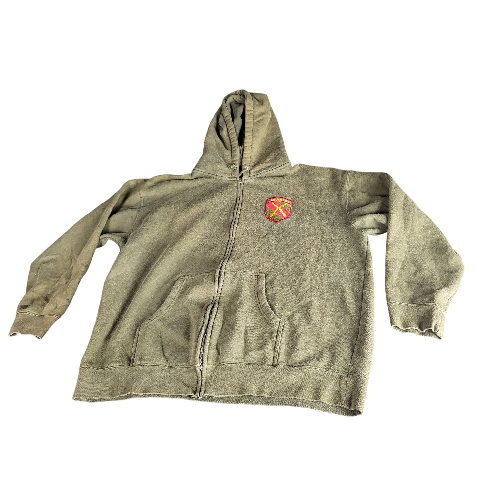 Other Infantry US Army Hoodie Men Sz XL Green Double Sided Militar Size US XL / EU 56 / 4 - 1 Thumbnail