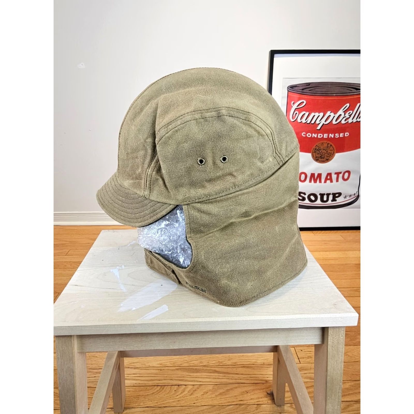 Filson VINTAGE FILSON WAXED CANVAS TIN CLOTH WILDFOWL HAT HUNTING HAT SZ XXLARGE Green Cap Men’s Size ONE SIZE - 2 Thumbnail