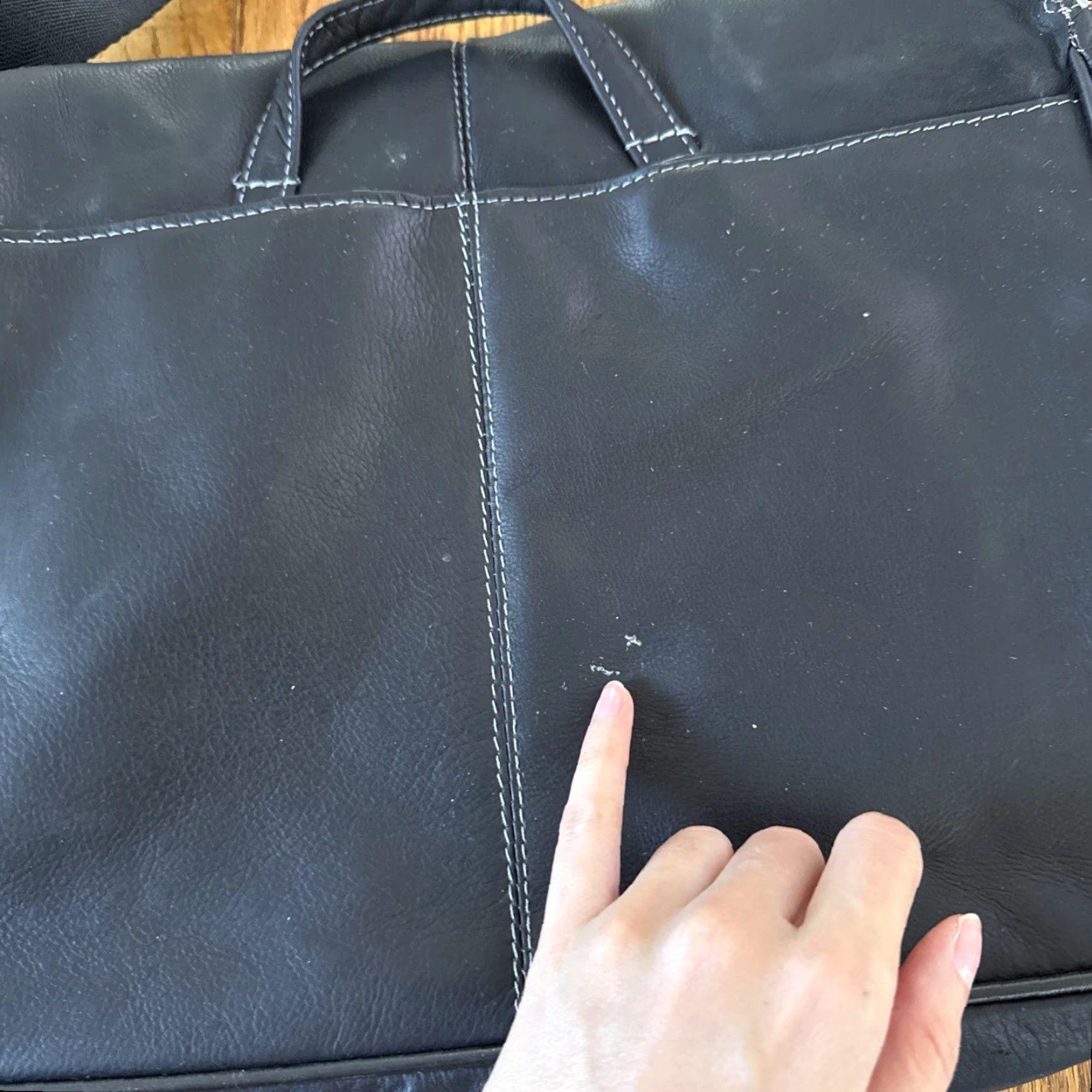 Kenneth Cole Kenneth Cole Reaction Colombian Leather Messenger Bag Dark Brown Medium Mens Leather Bag Size ONE SIZE - 6 Thumbnail
