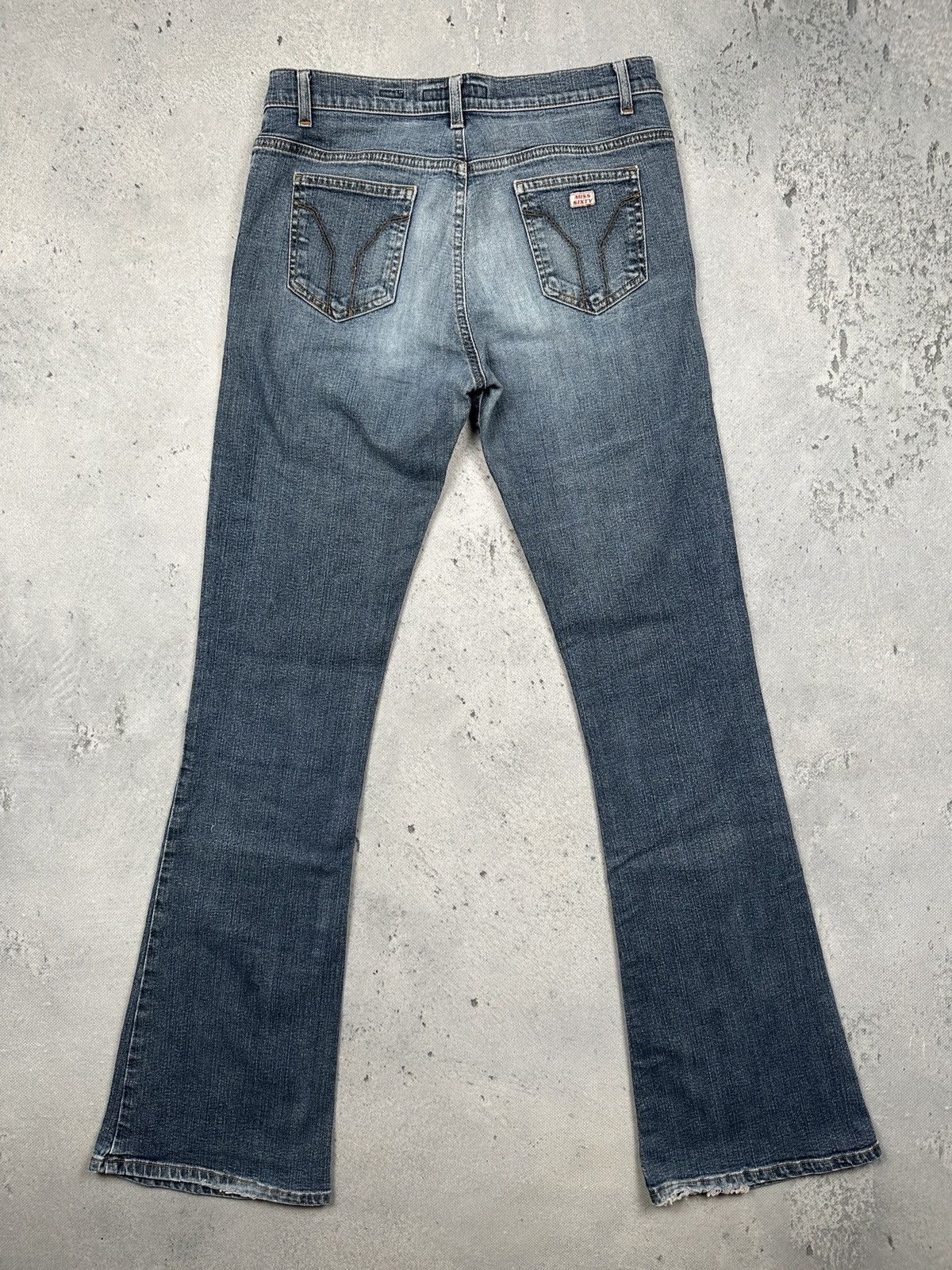 Miss Sixty Miss Sixty Tommy Bootcut Low Rise Blue Denim Flared Jeans Size 28" / US 6 / IT 42 - 8 Thumbnail