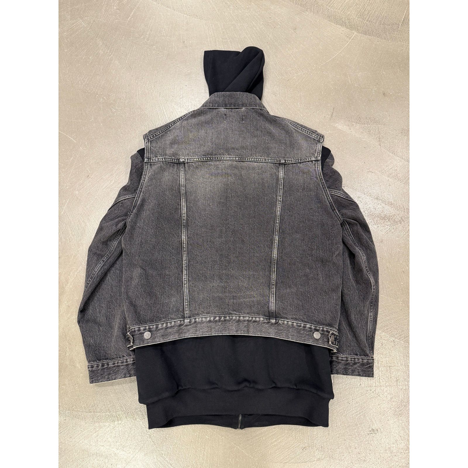 Balenciaga 2018 Balenciaga double layer hybrid denim jacket Size US S / EU 44-46 / 1 - 5 Thumbnail