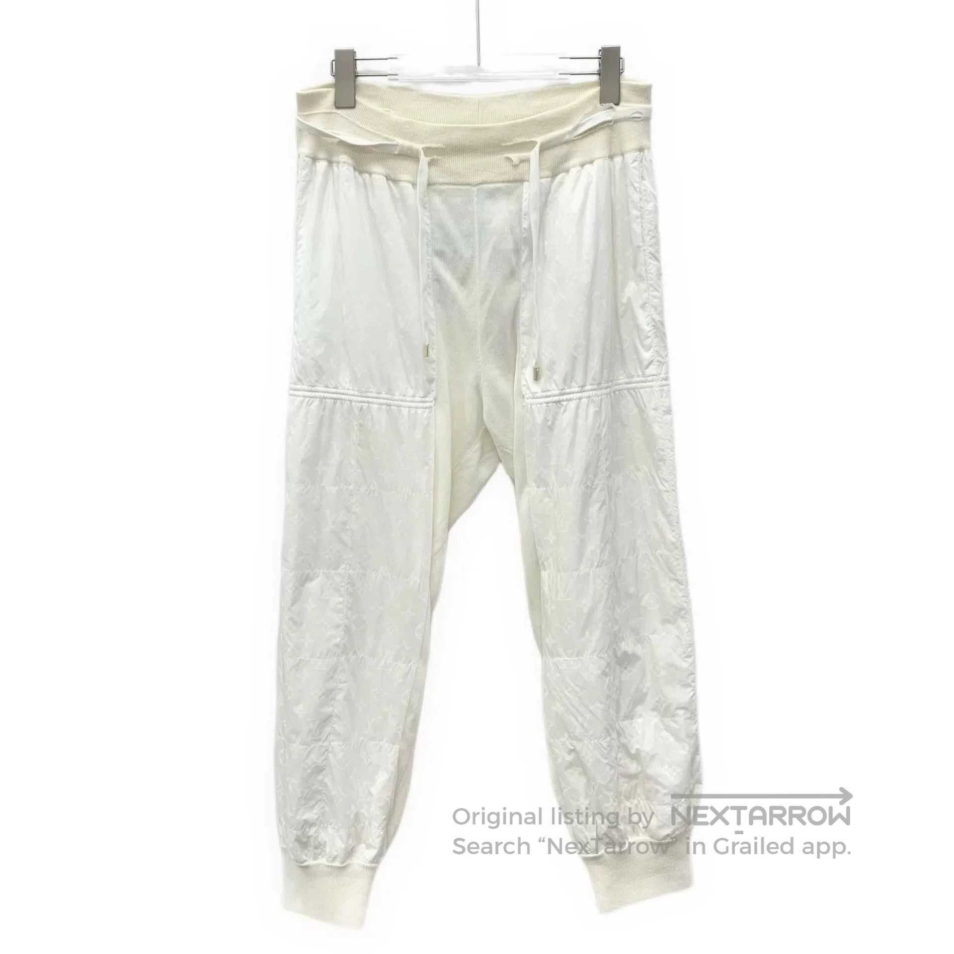 Louis Vuitton Louis Vuitton White Logo Wool Jogger Pants. Size 33" - 1 Thumbnail