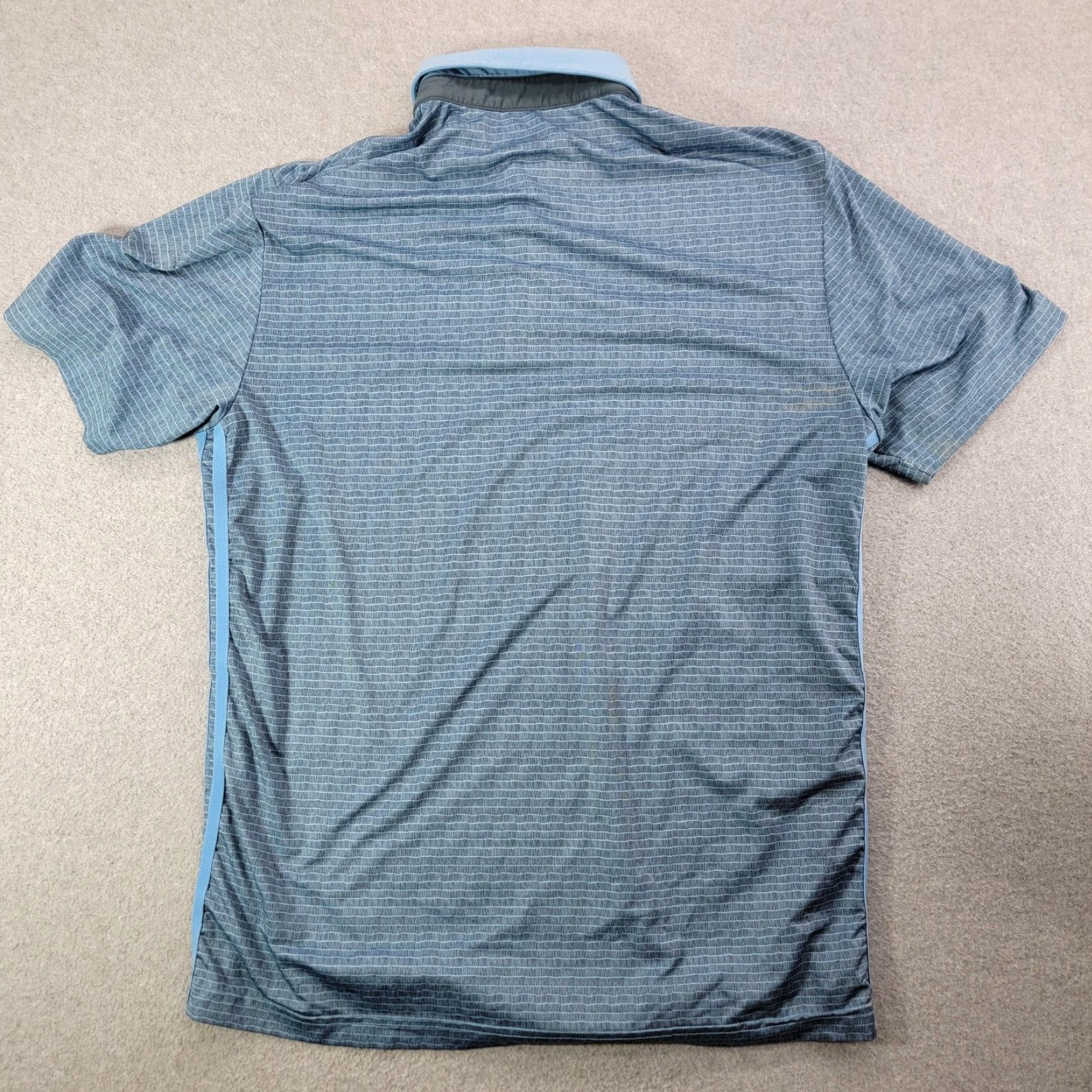 Adidas Adidas Polo Shirt Mens Medium Blue Striped Short Sleeve Golf Athletic Casual Shirt Size US M / EU 48-50 / 2 - 4 Thumbnail