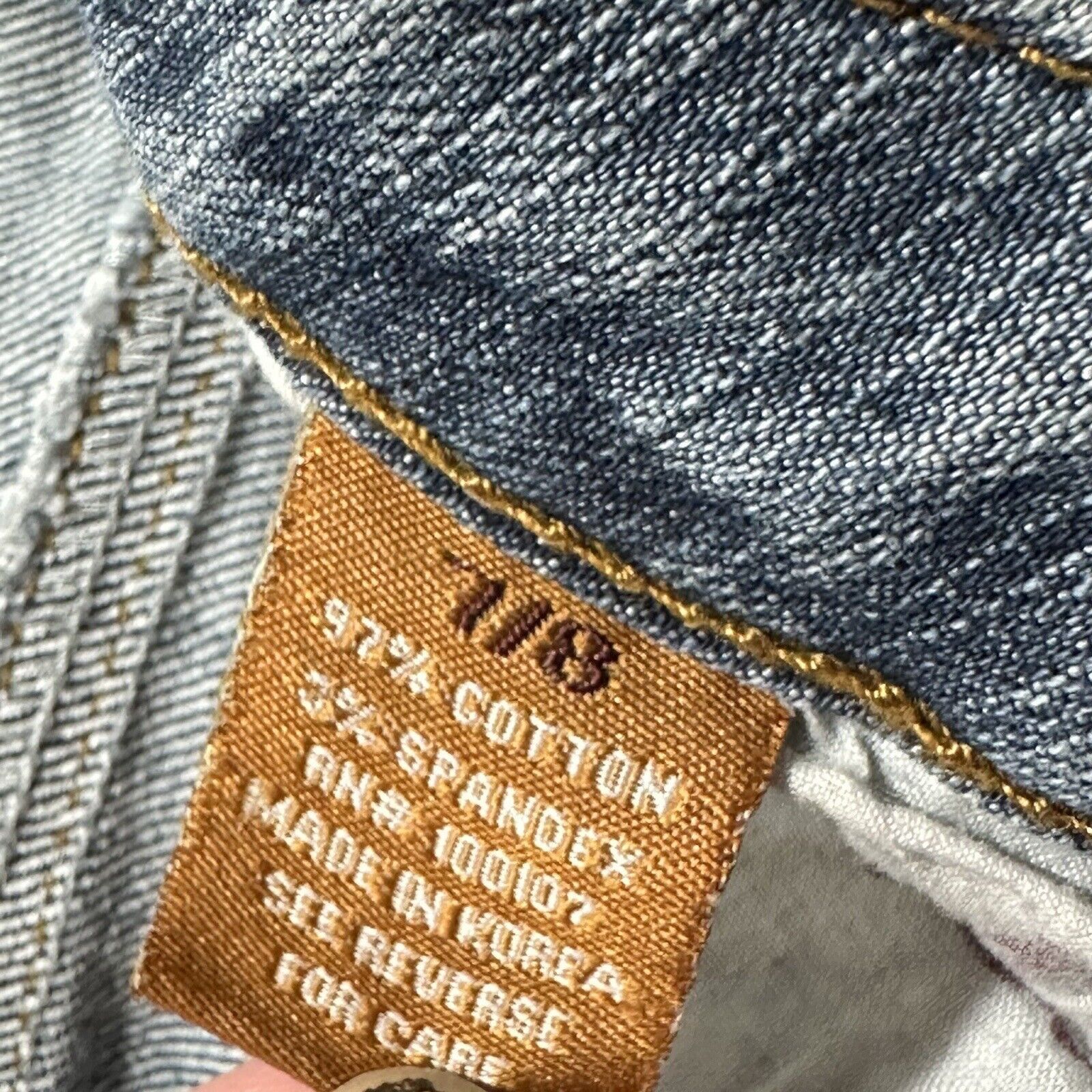 Other Johnny Girl 7/8 Straight Leg Distressed Ripped Denim Jeans Size 30" / US 8 / IT 44 - 5 Thumbnail
