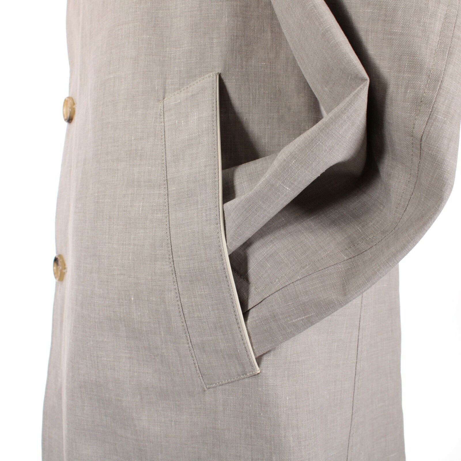 Luciano Barbera Luciano Barbera Jacket Size M US In Beige Linen Blend Size US M / EU 48-50 / 2 - 4 Thumbnail