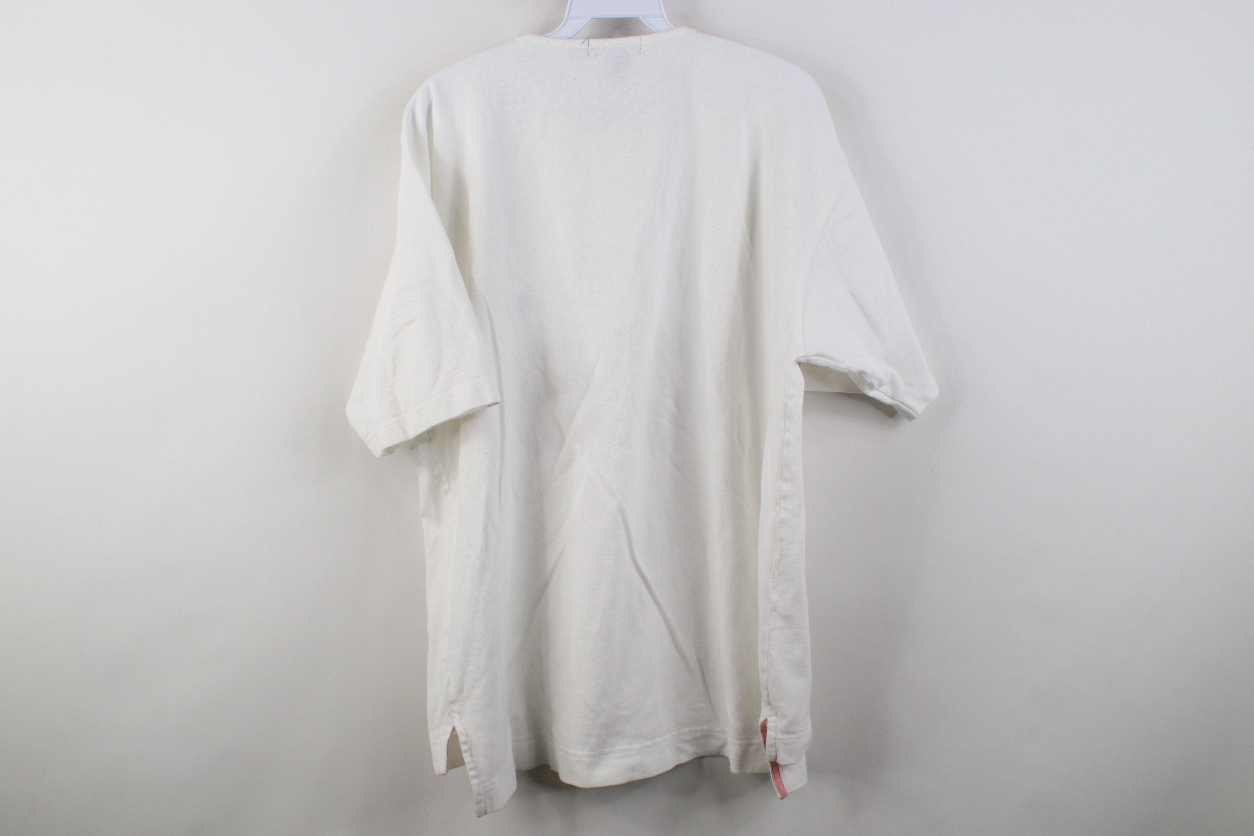 Nautica Vintage 90s Nautica Short Sleeve Henley T-Shirt White Cotton Size US L / EU 52-54 / 3 - 9 Thumbnail