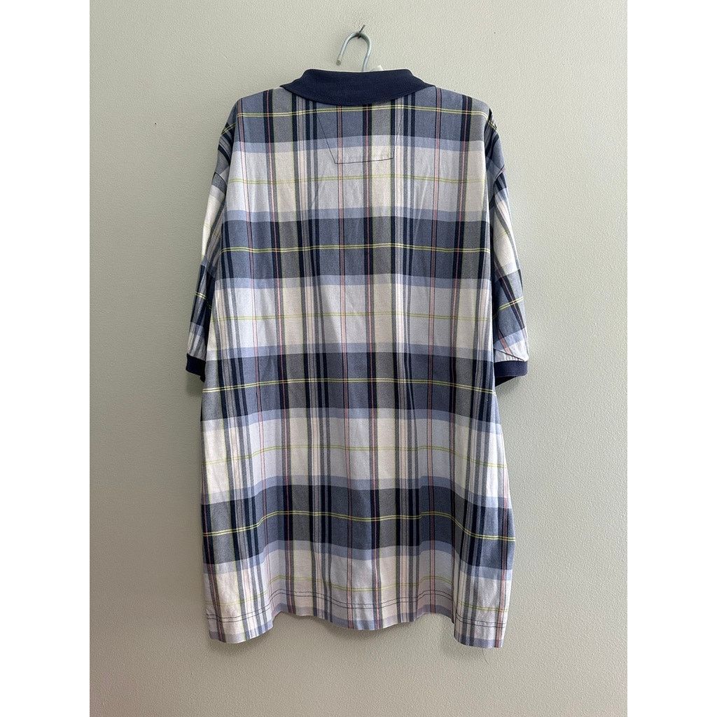 Nautica Nautica blue plaid short sleeve polo shirt size L Size US L / EU 52-54 / 3 - 3 Thumbnail