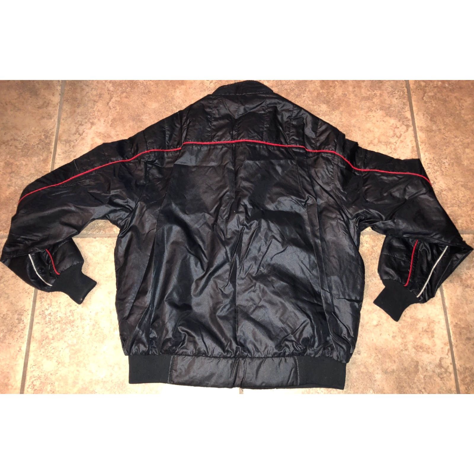 Vintage King Louie Pro Fit Mens Black Full Zip Nylon Jacket L Full Zip Jacket Size US L / EU 52-54 / 3 - 5 Thumbnail
