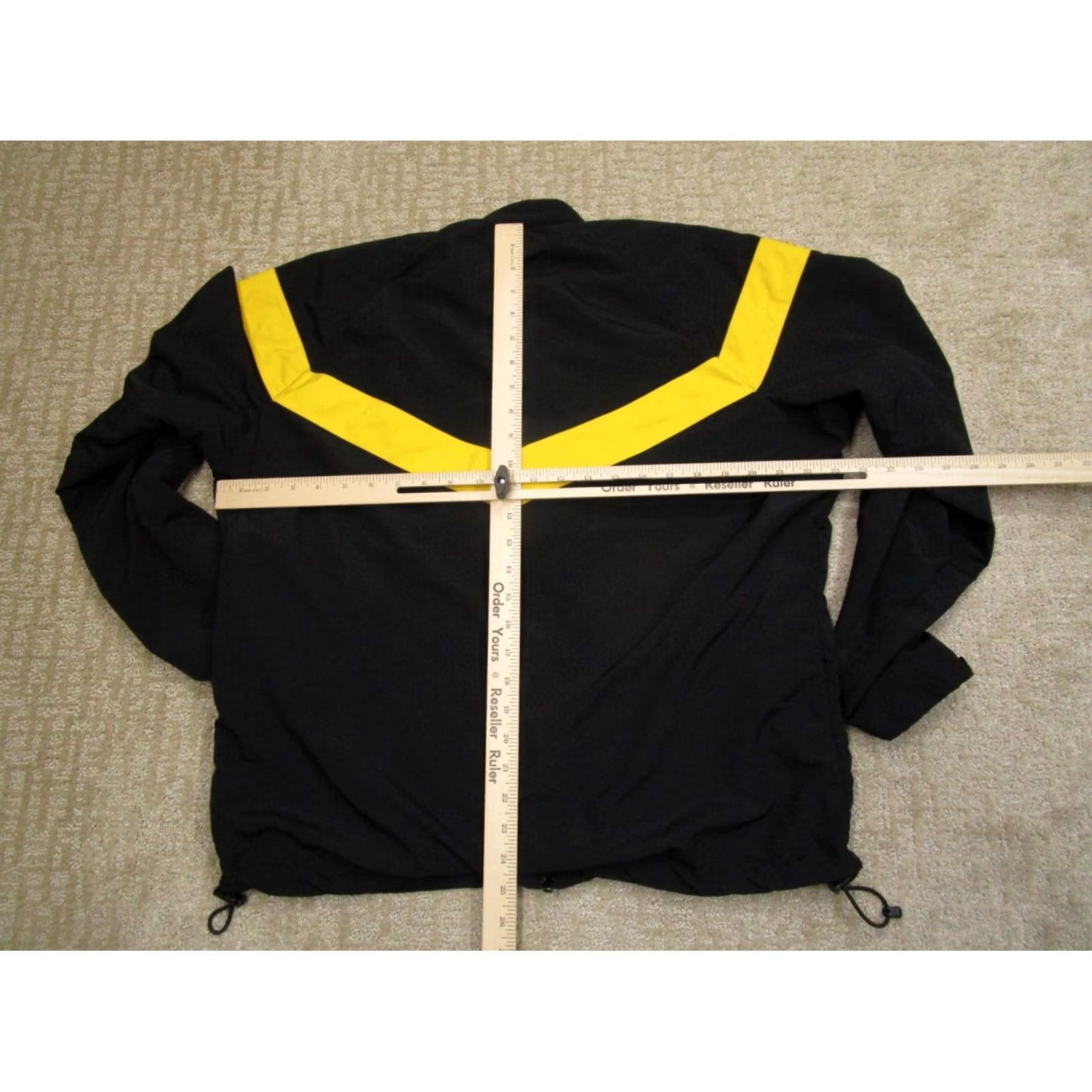 Vintage US Army Jacket Men M Black Yellow Windbreaker Unicor Nylon Full Zip Military Outdoor Striped Army Theme Size US M / EU 48-50 / 2 - 5 Thumbnail