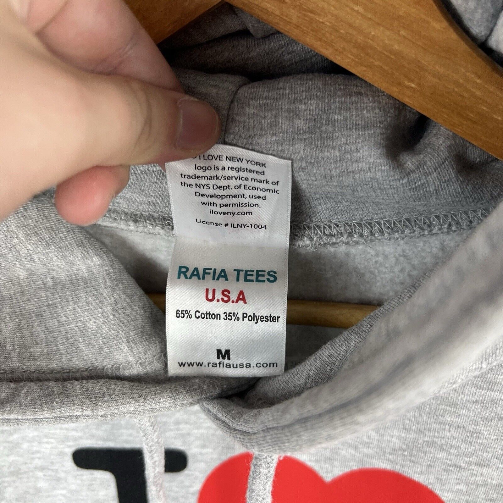 I Love NY I Love NY Hoodie Men's Size M Long Sleeve Size US M / EU 48-50 / 2 - 3 Thumbnail