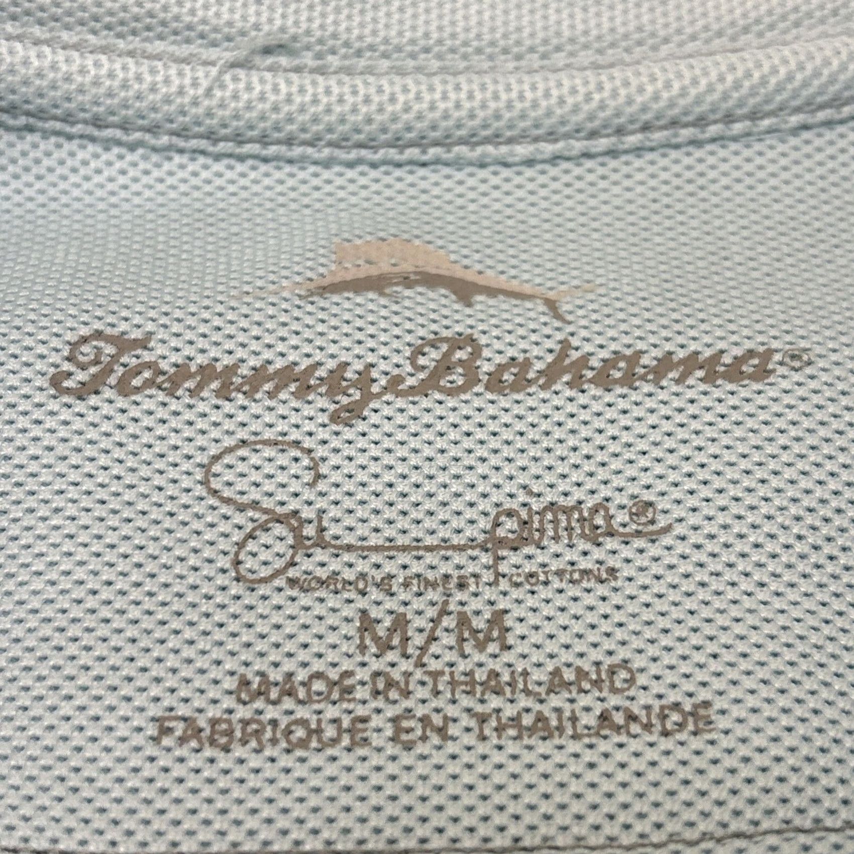 Tommy Bahama Tommy Bahama Polo Shirt Mens L Blue Supima Cotton Swordfish Logo Short Sleeve Size US L / EU 52-54 / 3 - 2 Thumbnail