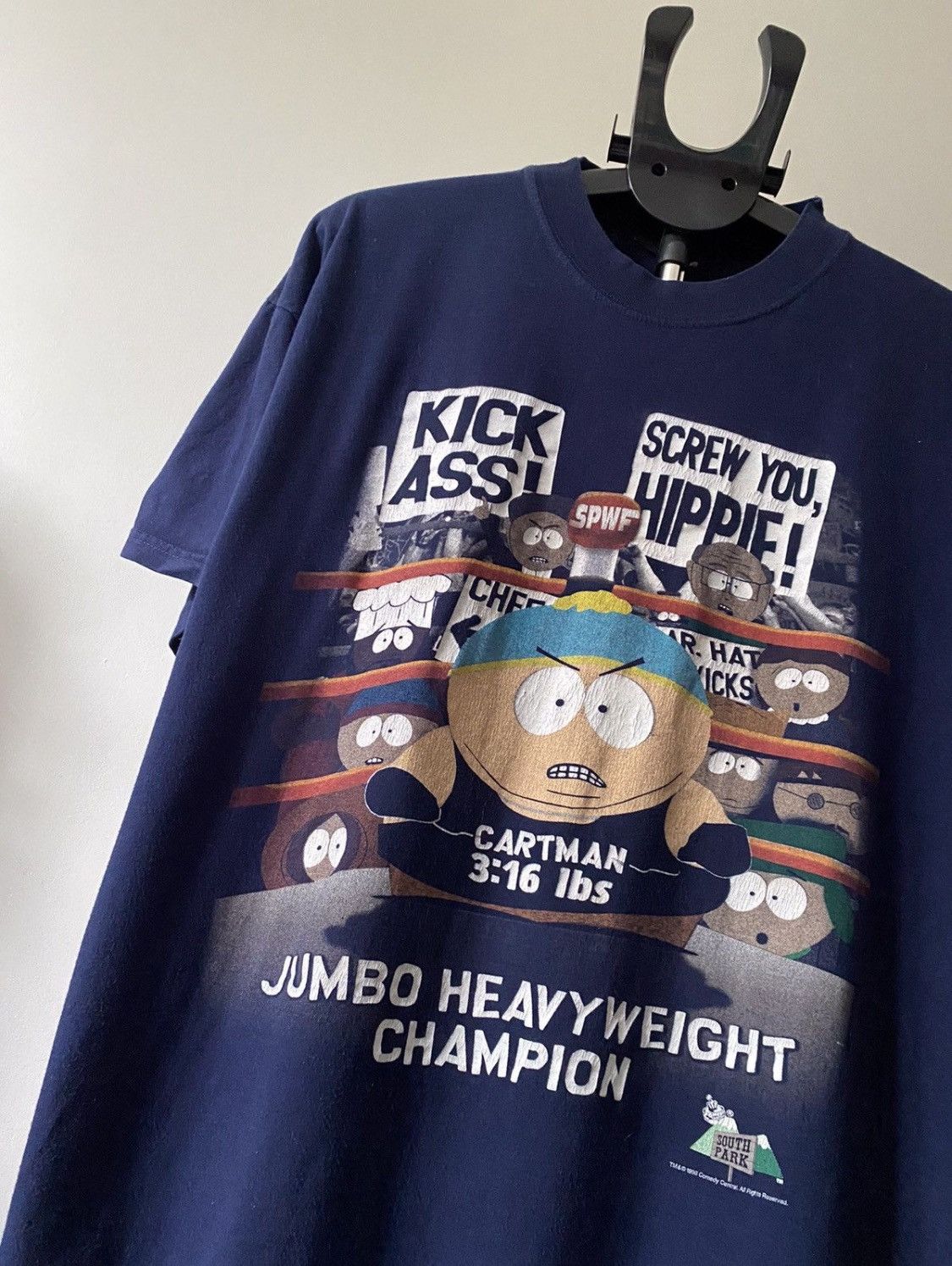 Cartoon Network South Park Vintage 1998 Cartman 3:16 RARE Size US XL / EU 56 / 4 - 2 Thumbnail
