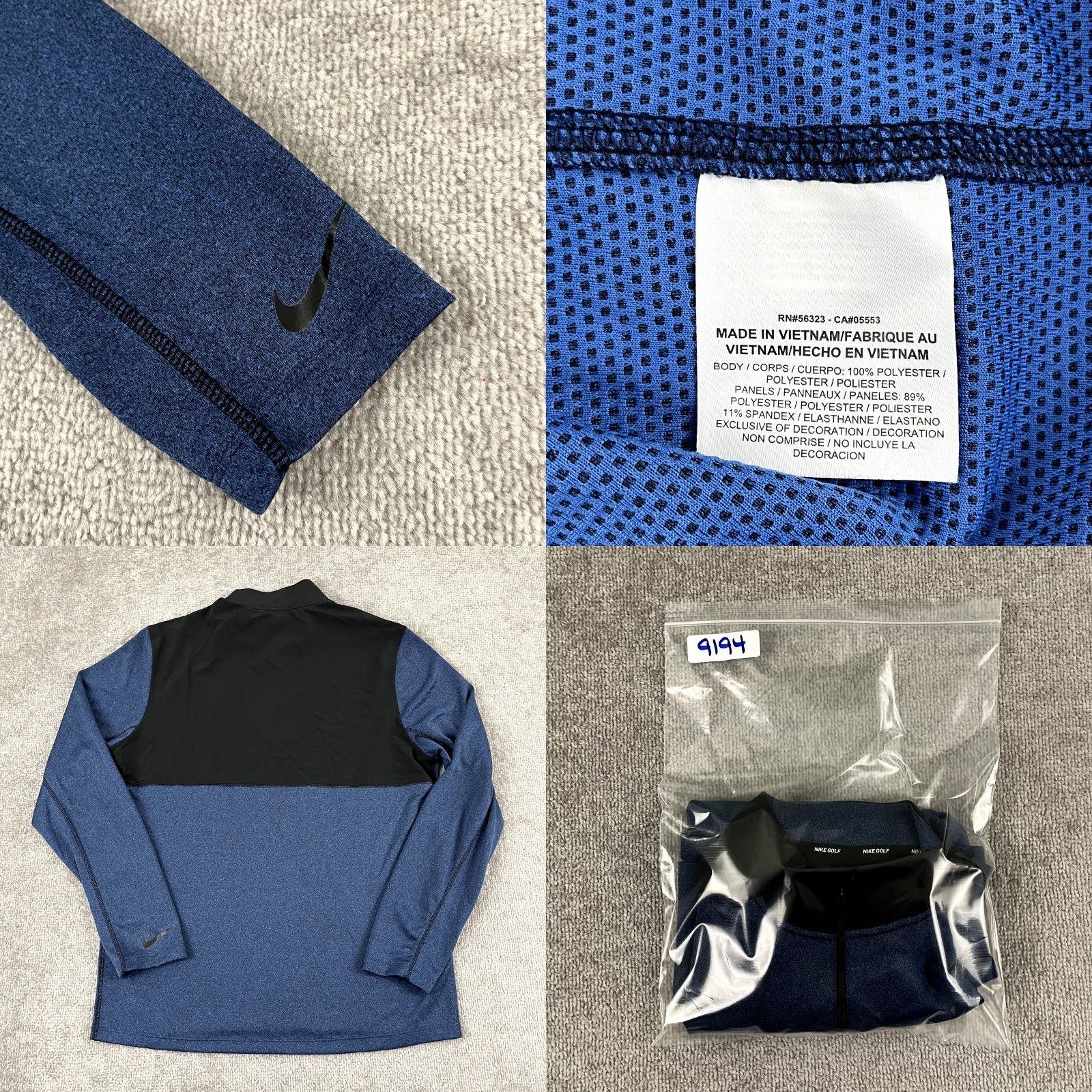 Nike Nike Jacket Men M Blue 2018 Ryder Cup Le Golf National France Quarter Zip Size US M / EU 48-50 / 2 - 8 Thumbnail