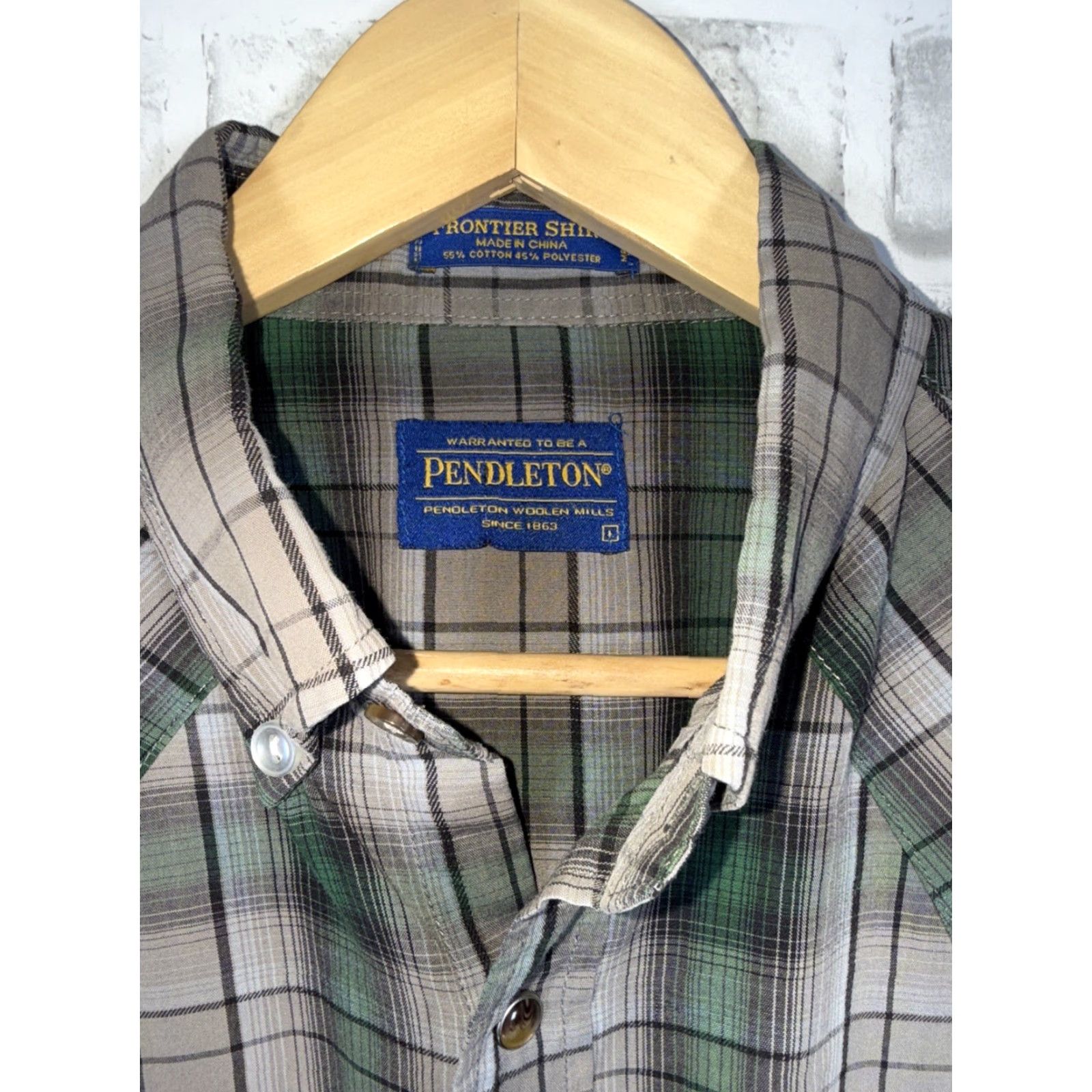 Pendleton Pendleton Frontier snap button plaid shirt Mens L Cotton Blend Multicolor Long Sleeve Button-Up Size US L / EU 52-54 / 3 - 2 Thumbnail