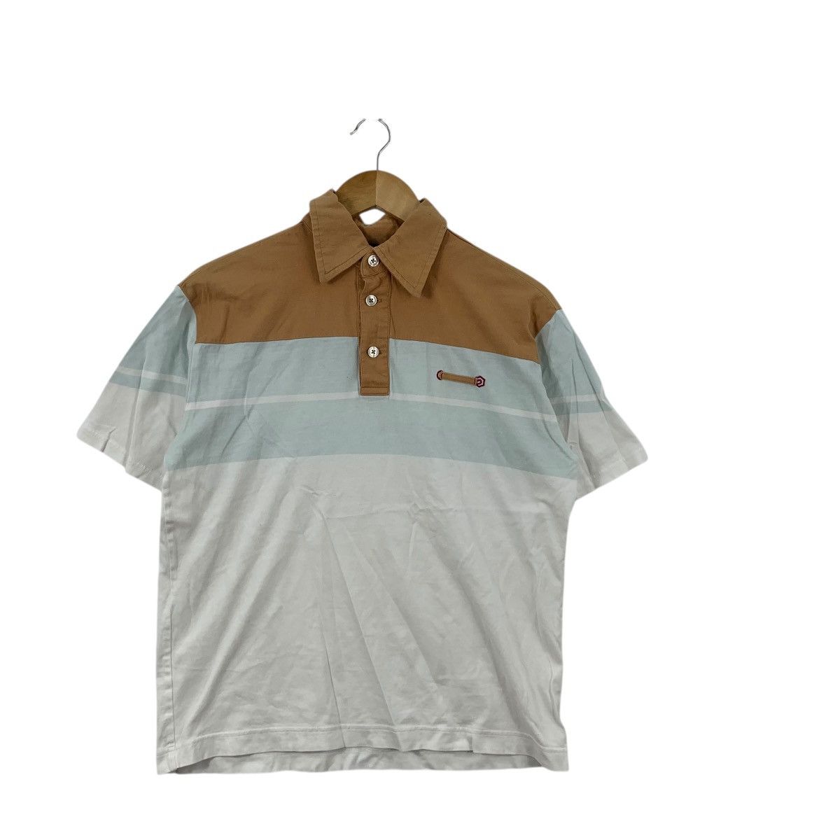 Ocean Pacific Vintage OCEAN PACIFIC OP Surf Hawaii Striped Polo Tee Shirt Size US S / EU 44-46 / 1 - 4 Thumbnail