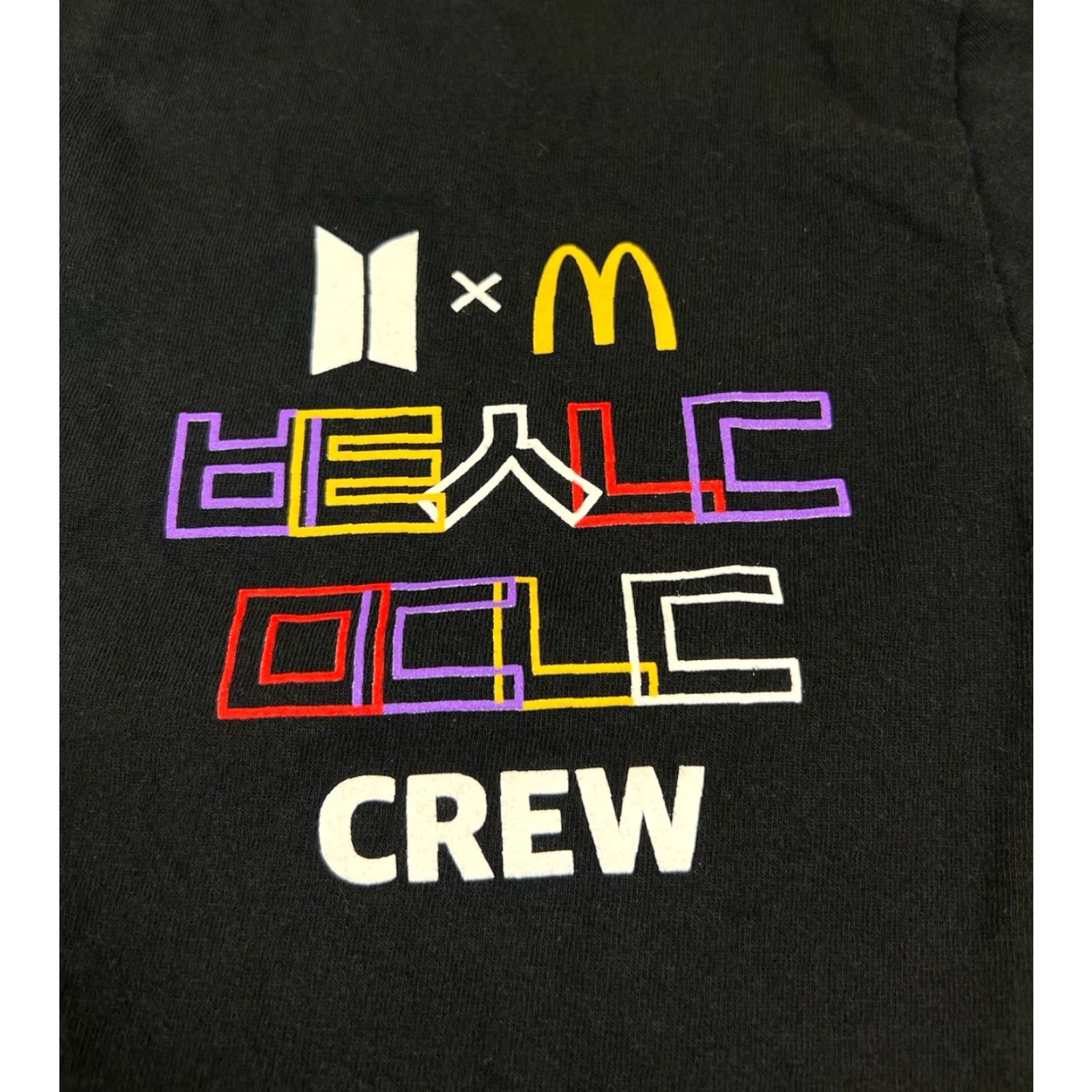 Gildan BTS x McDonalds Crew Logo T-Shirt Black Size S Adult Men's Gildan Regular Short Sleeve Cotton Logo McDonalds Theme Size US S / EU 44-46 / 1 - 3 Thumbnail