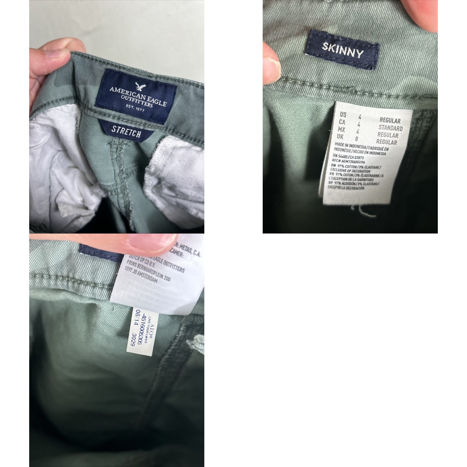 American Eagle Outfitters American Eagle Stretch Skinny Camo Pants Women’s Size 4 Measured 28x29 Size 27" / US 4 / IT 40 - 9 Thumbnail