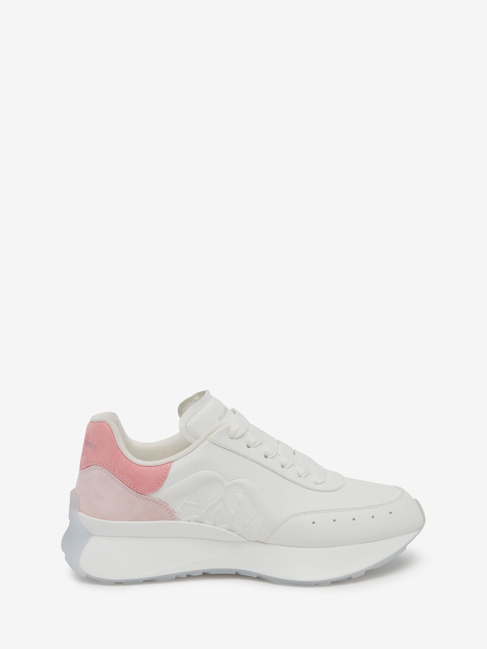 o1w1db10925 Sprint Runner in White/Powder Pink