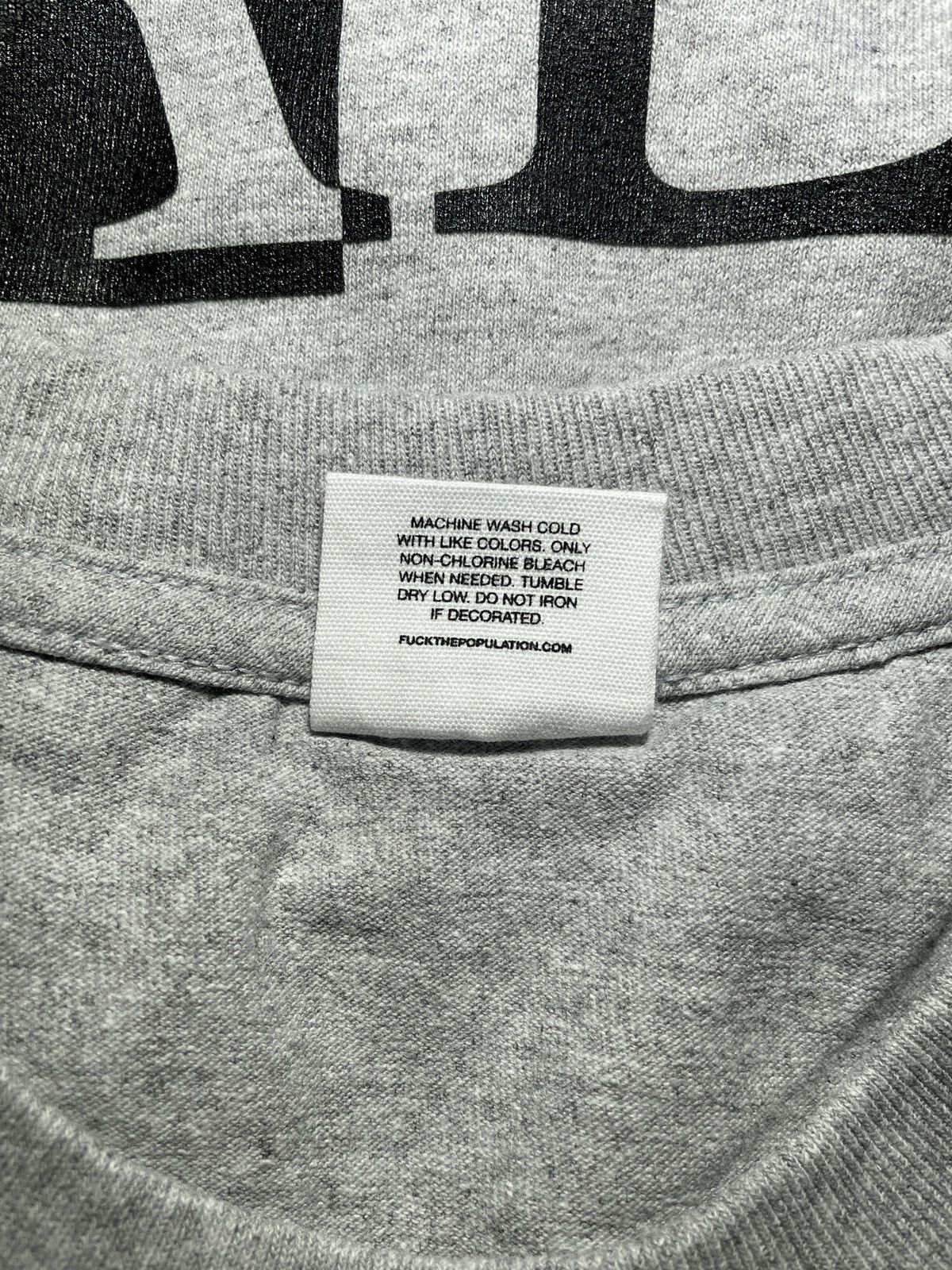 Fuck The Population FTP We Don’t Give A Fuck At All Tee (Large) Size US L / EU 52-54 / 3 - 4 Thumbnail