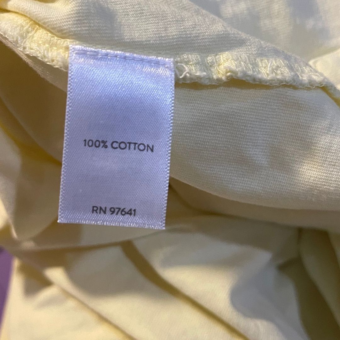 J. Jill Long Long Sleeve V-Neck Henley Butter Yellow Blouse SZ MP Size M / US 6-8 / IT 42-44 - 4 Thumbnail