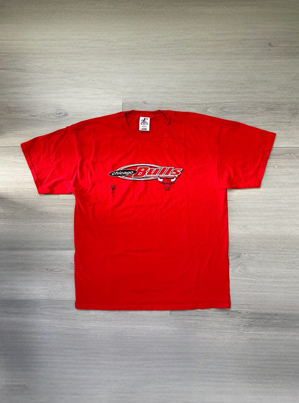 Logo Athletic Vintage 90s Chicago Bulls Baggy Michael Jordan Era NBA Tee 🏀 Size US XL / EU 56 / 4 - 1 Thumbnail