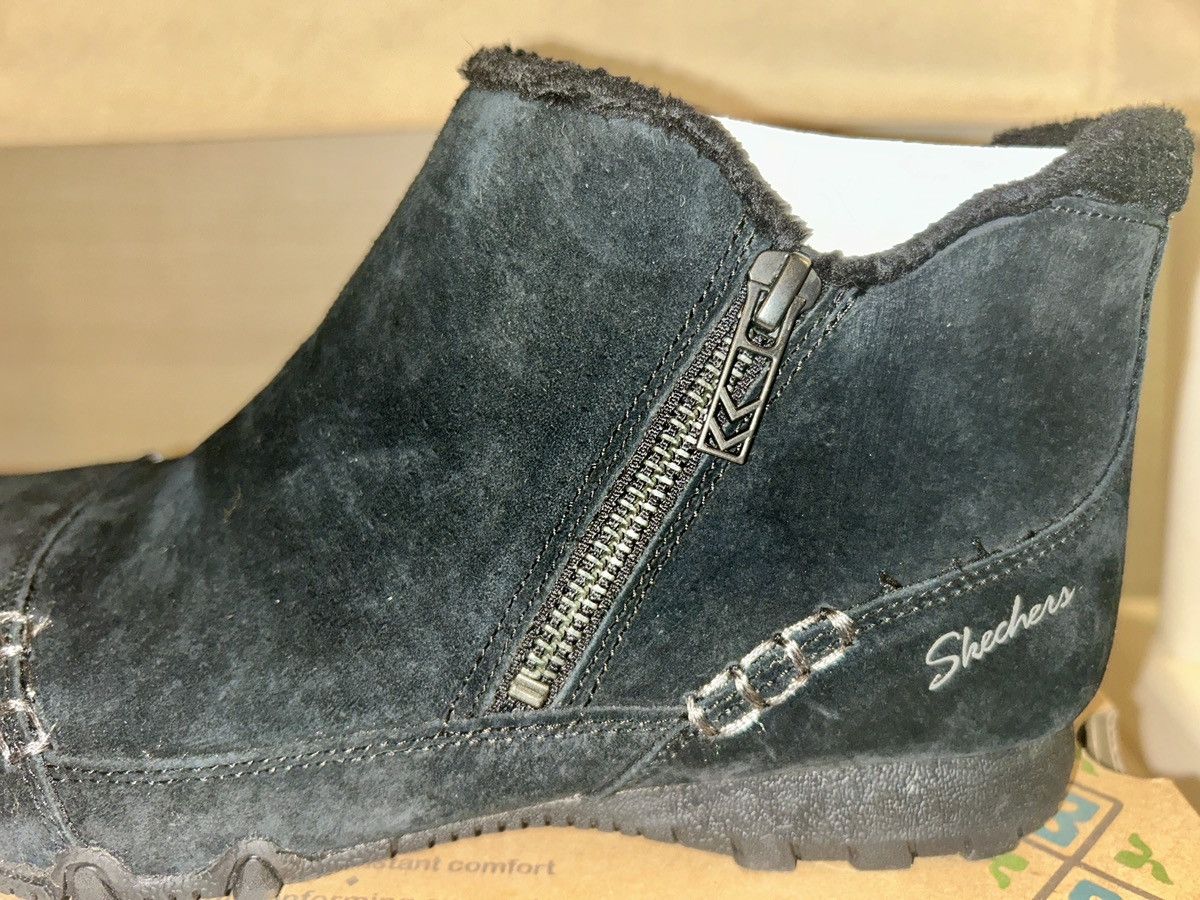 SKECHERS Skechers “Biker MC” Earthy Chic Black Suede Boot Size 9 NIB Size US 9 / IT 39 - 4 Thumbnail