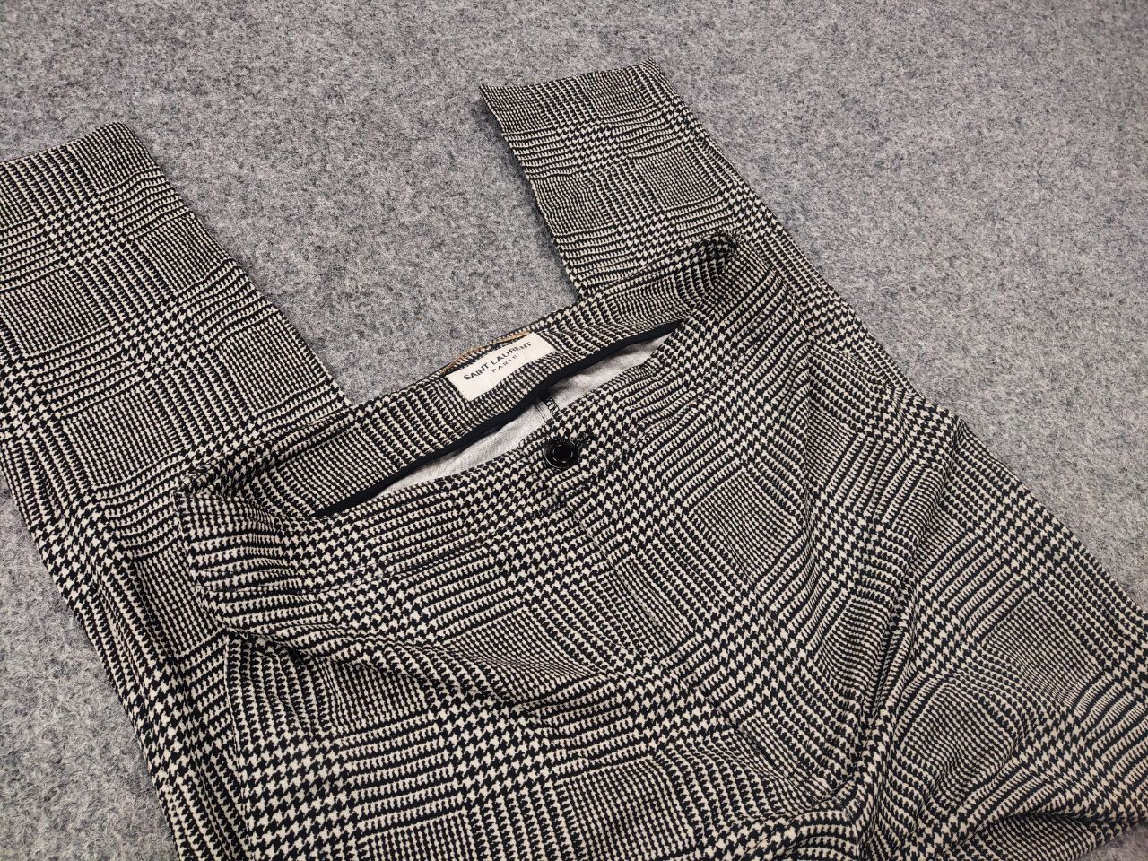 Yves Saint Laurent Saint Laurent check Skinny Jersey Leggings Trousers pants Size 30" / US 8 / IT 44 - 15 Thumbnail