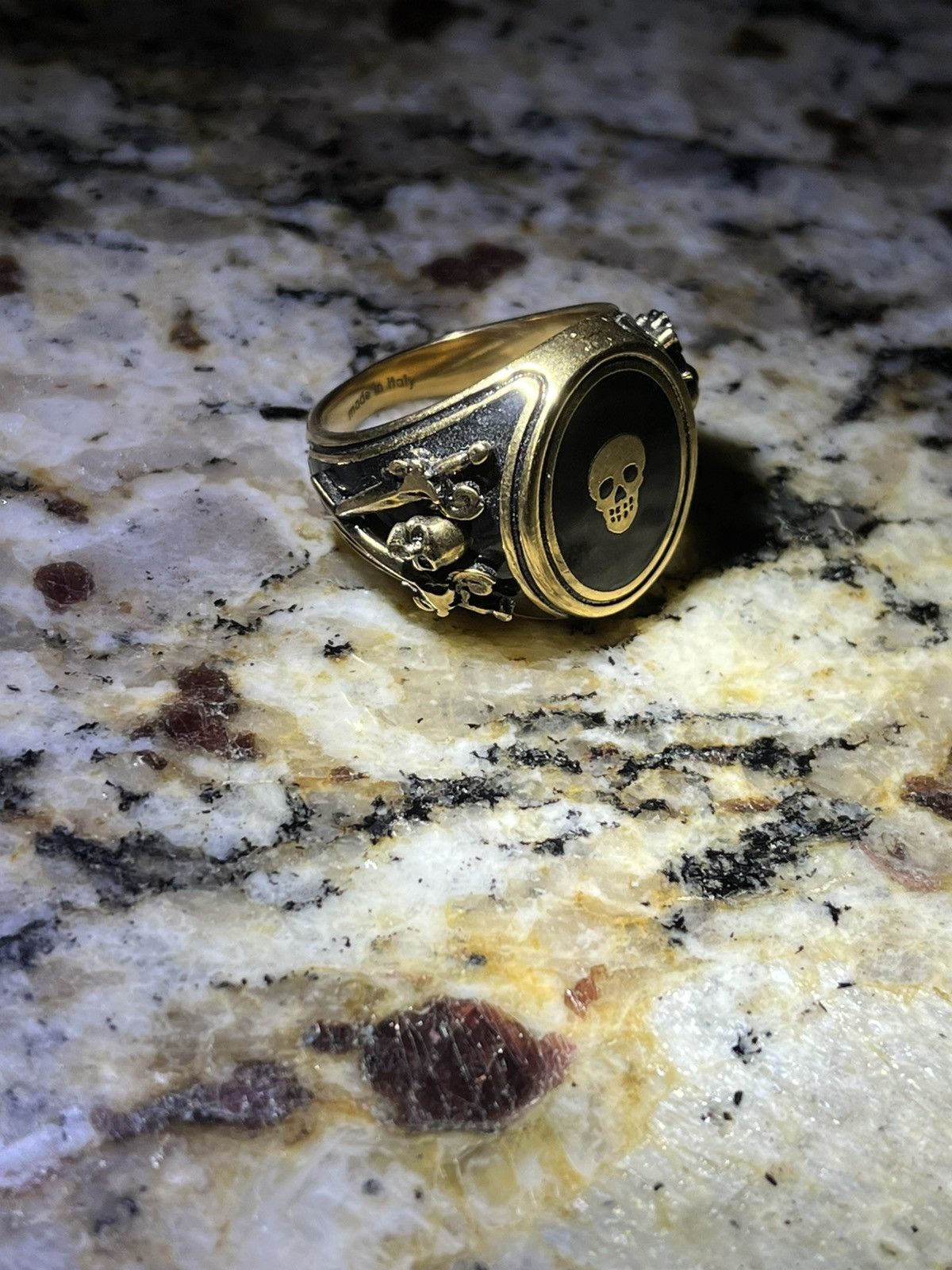 Alexander McQueen Alexander McQueen Skull Motif Ring EU21/US 10 Size ONE SIZE - 2 Thumbnail