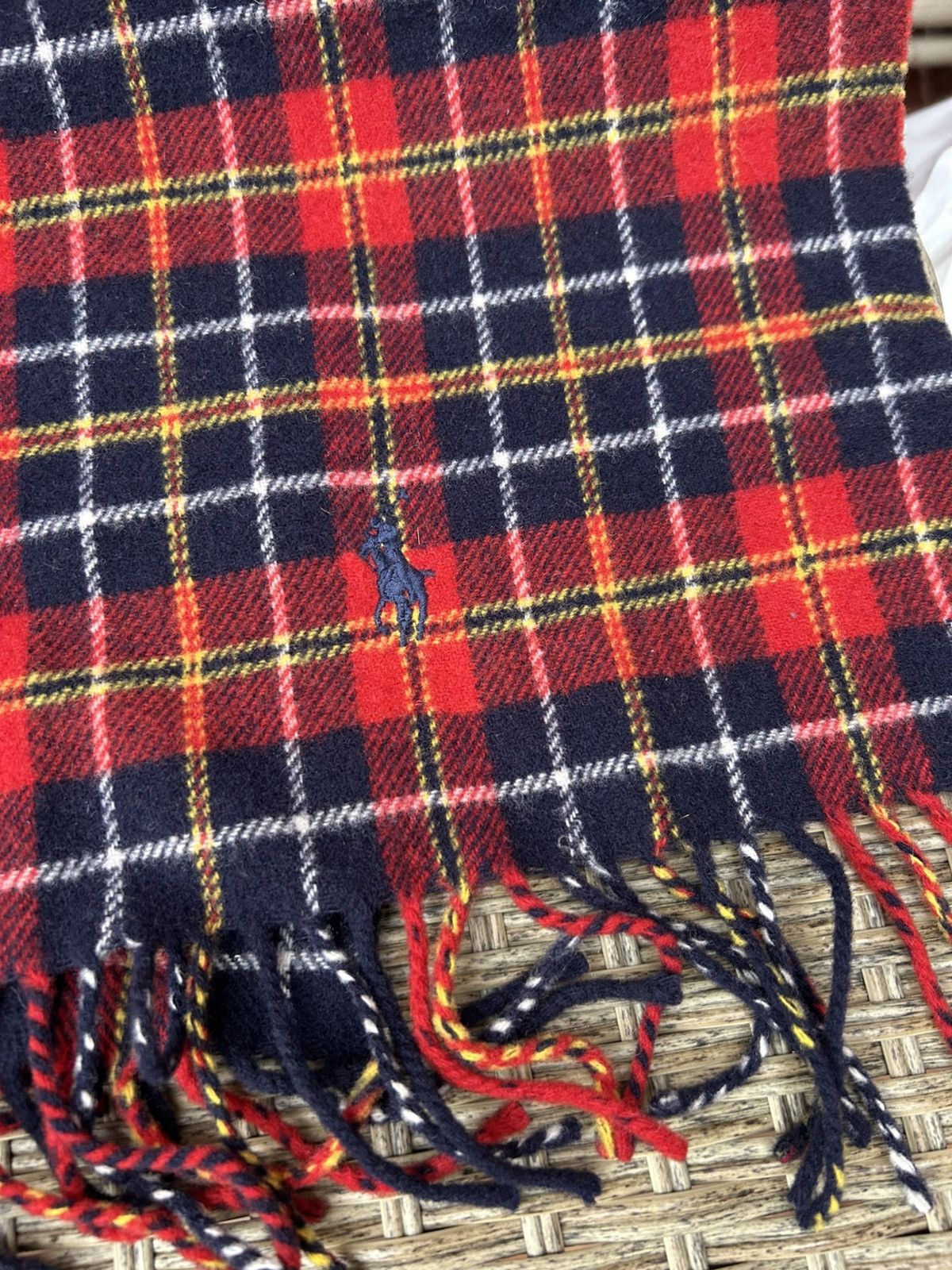 Polo Ralph Lauren Vintage Polo Ralph Lauren Wool Plaid Tartan Scarf Size ONE SIZE - 3 Thumbnail